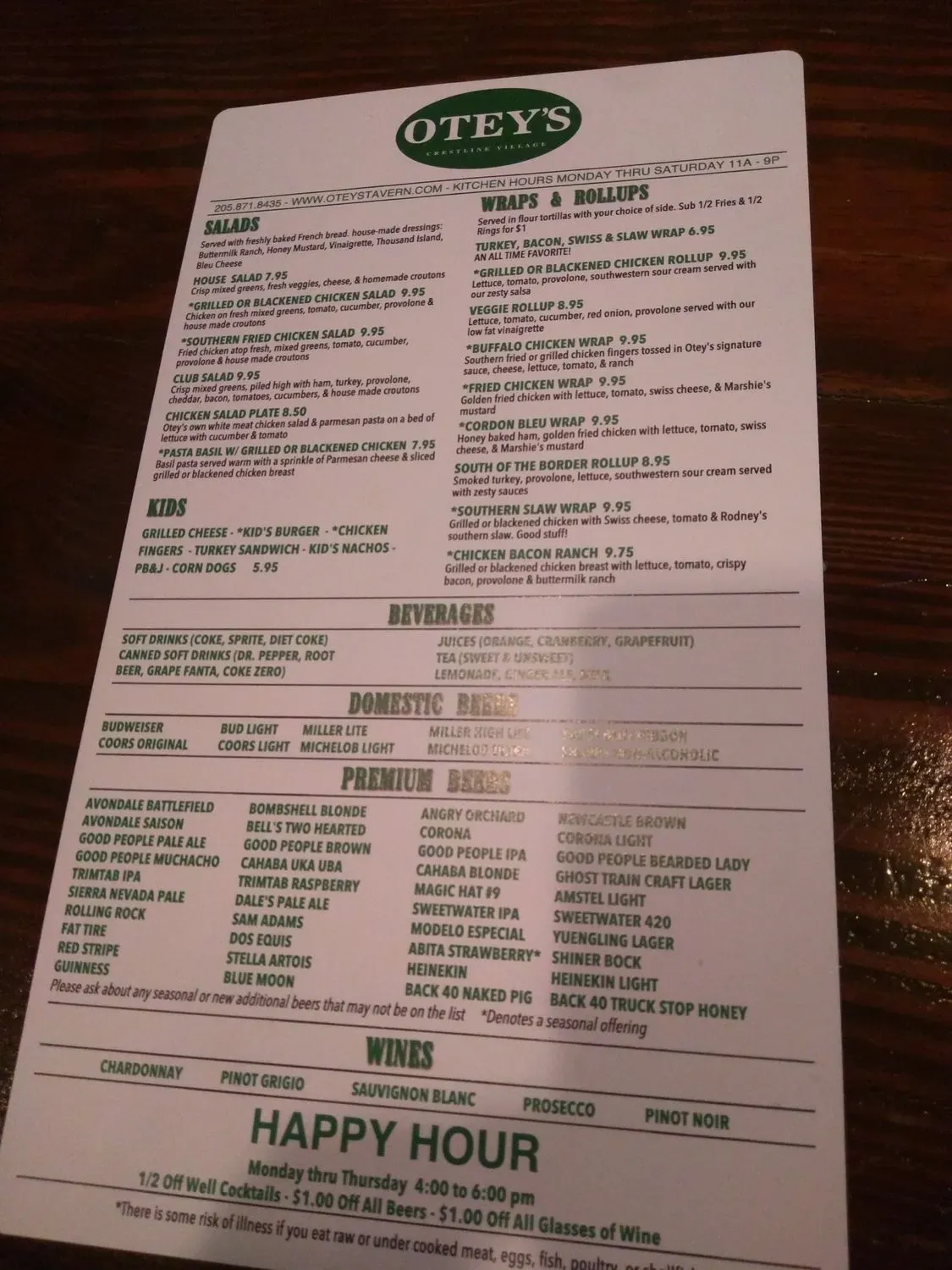 Menu 6