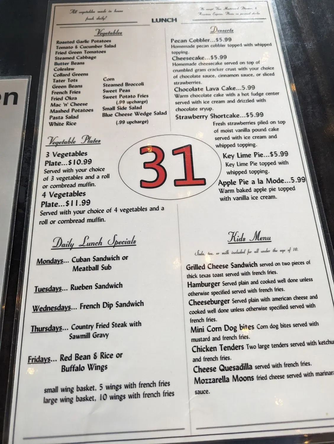 Menu 5