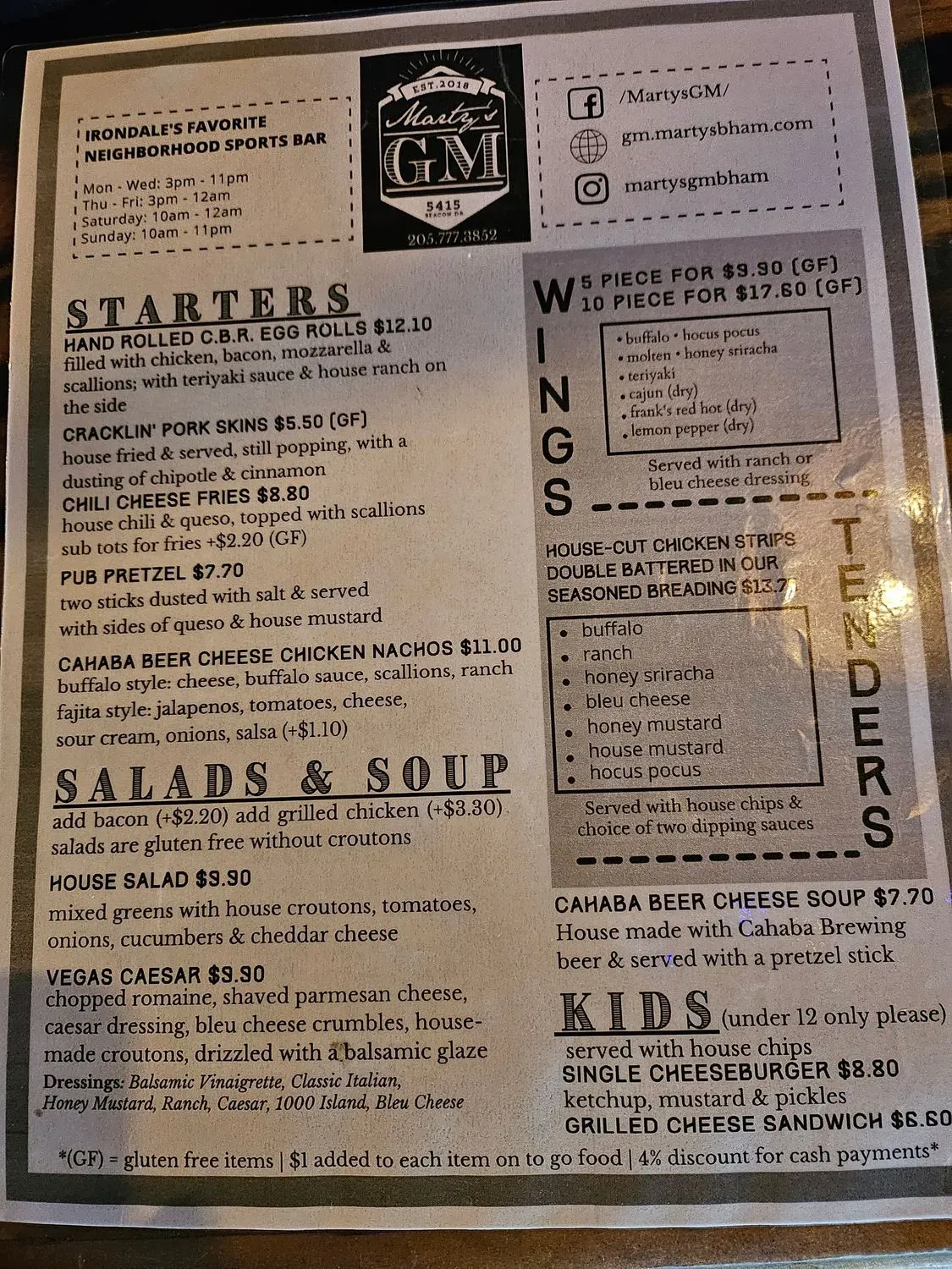 Menu 1