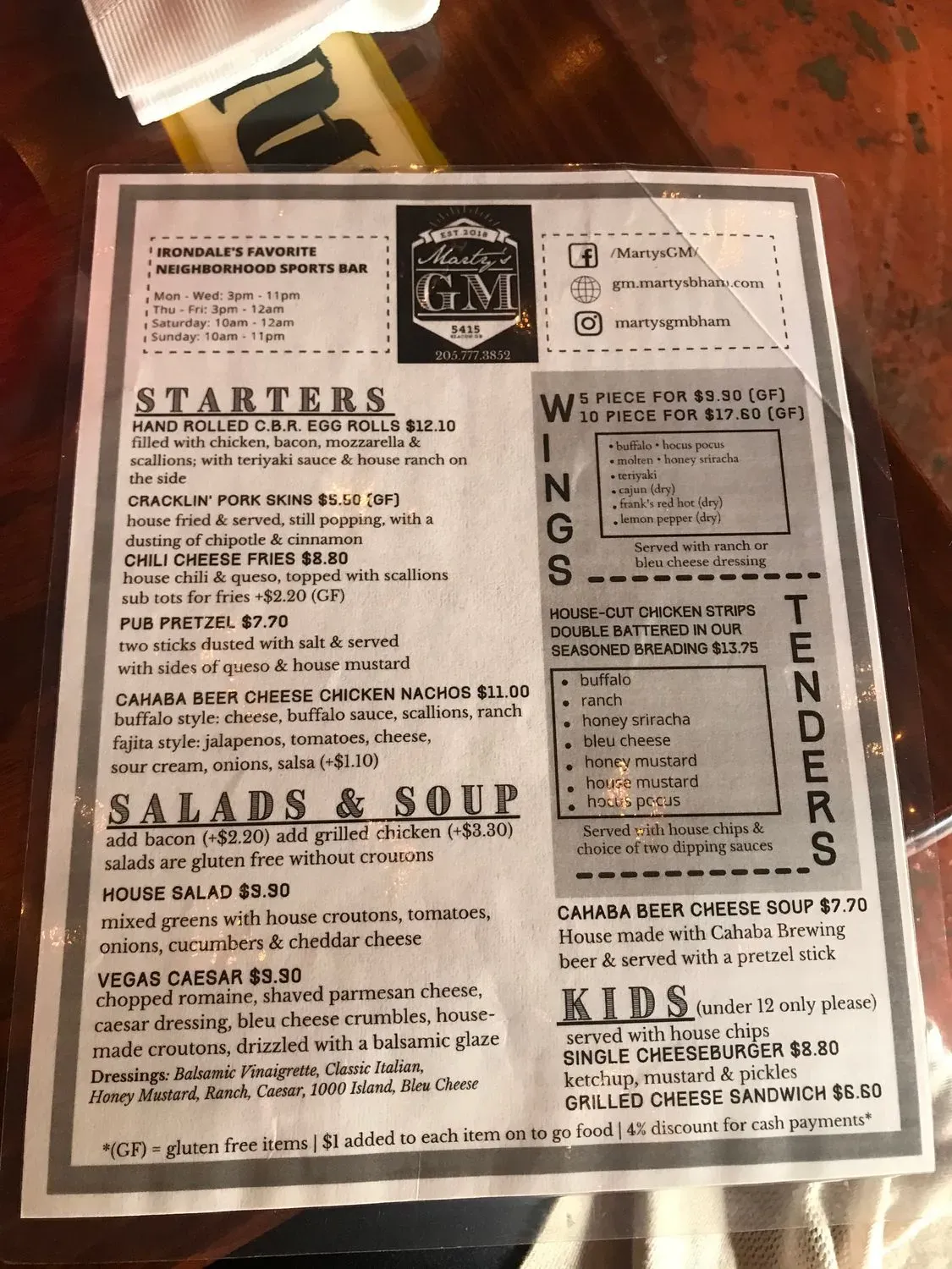 Menu 6