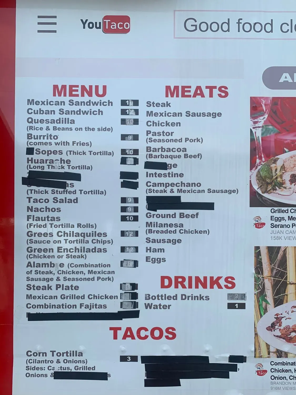 Menu 1