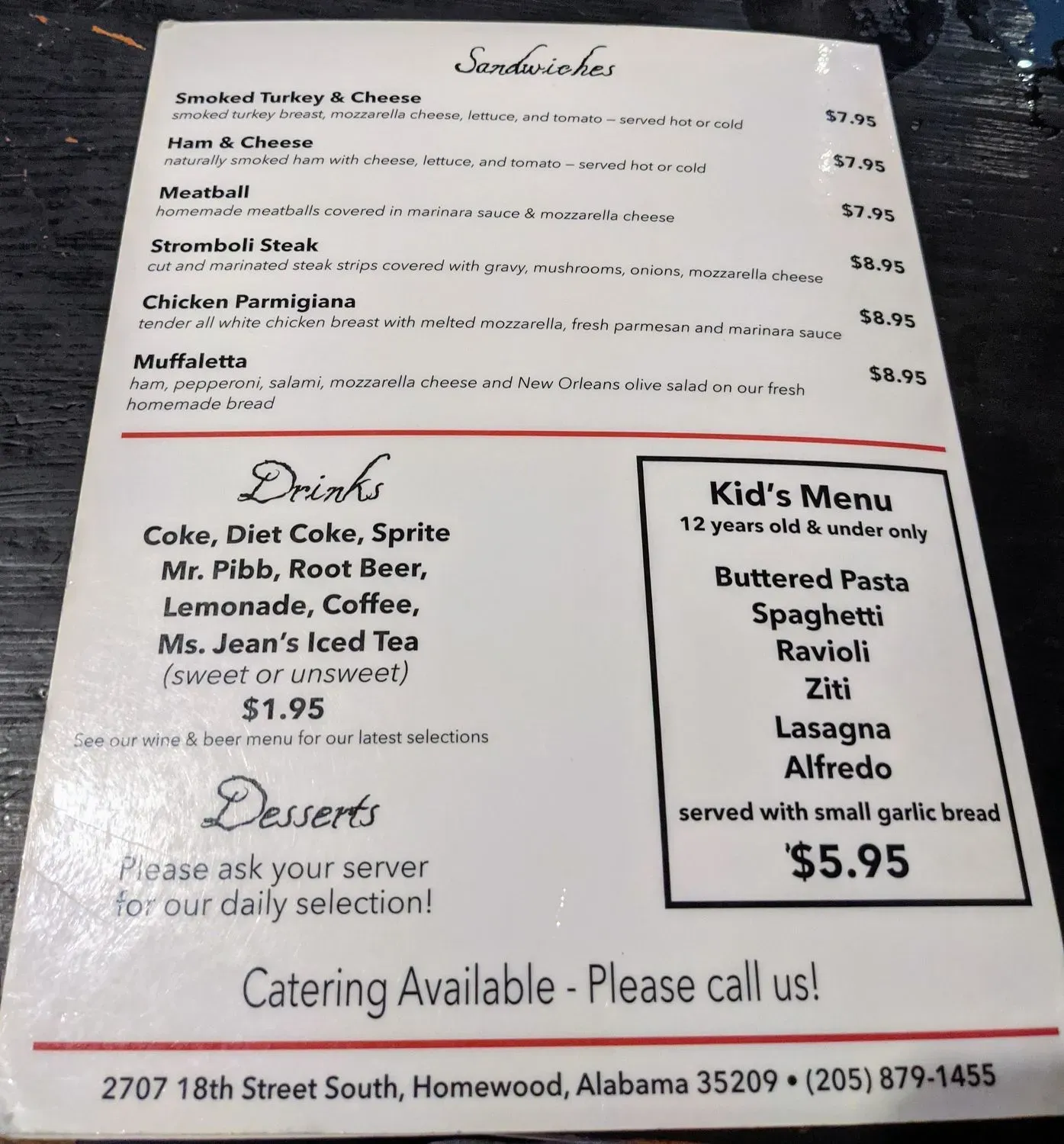 Menu 3