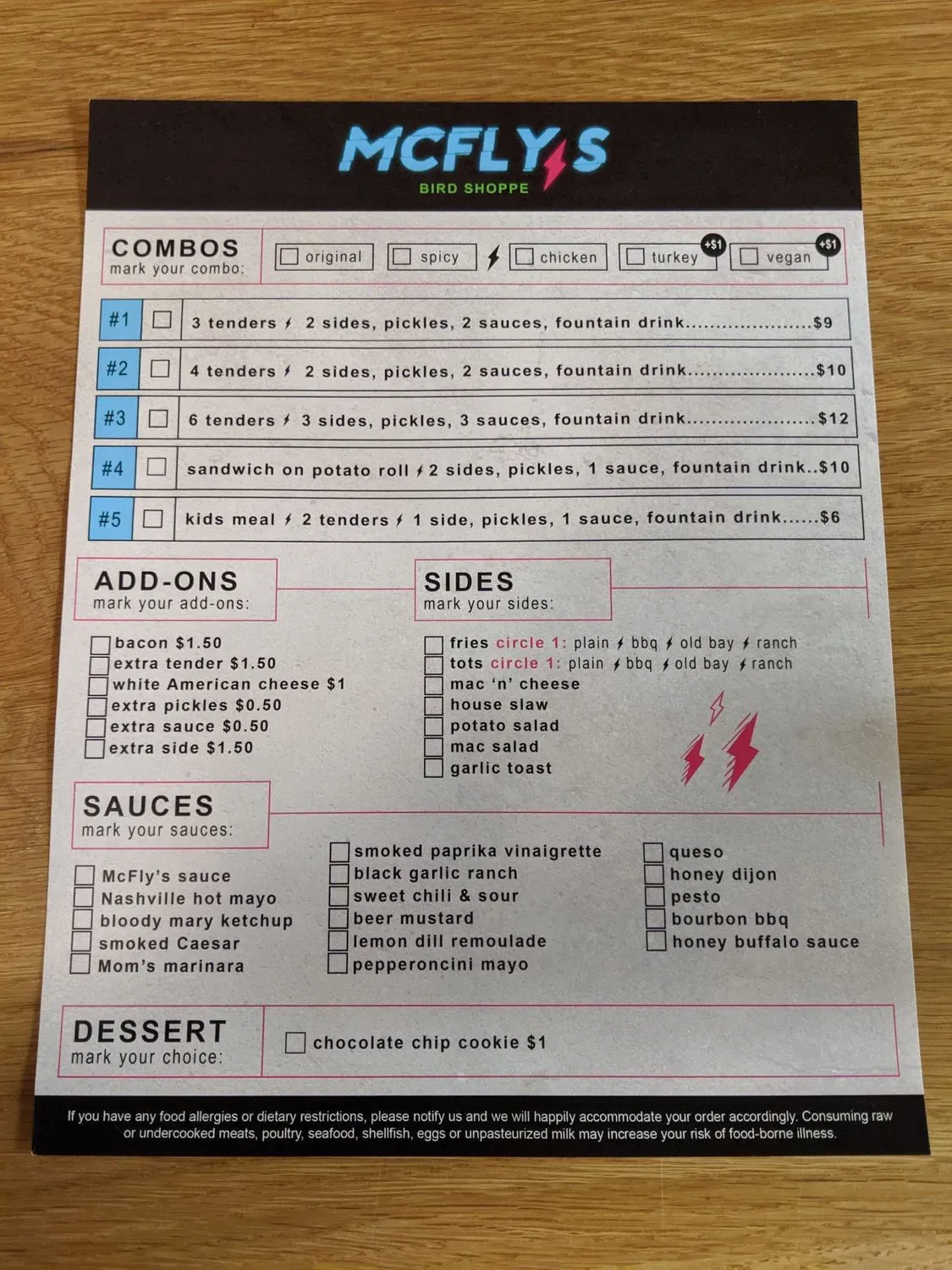 Menu 5