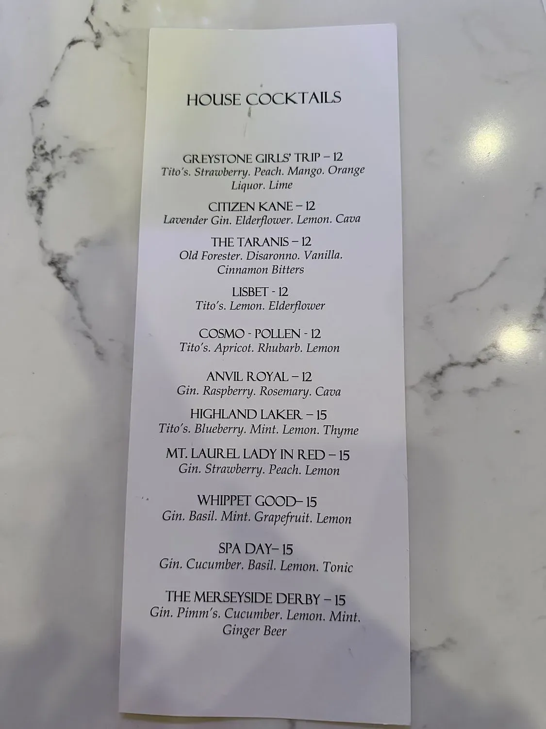 Menu 5