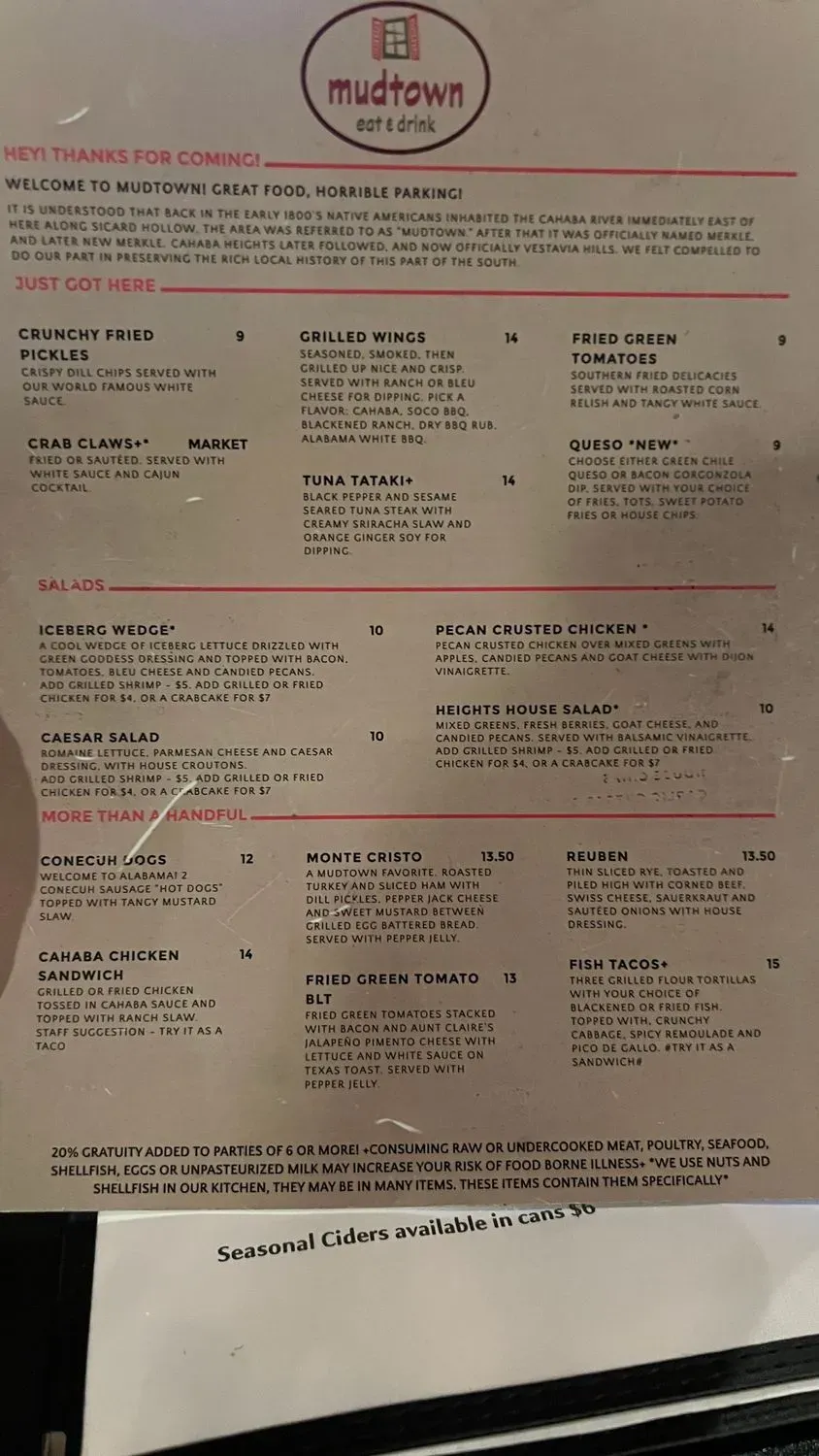 Menu 5