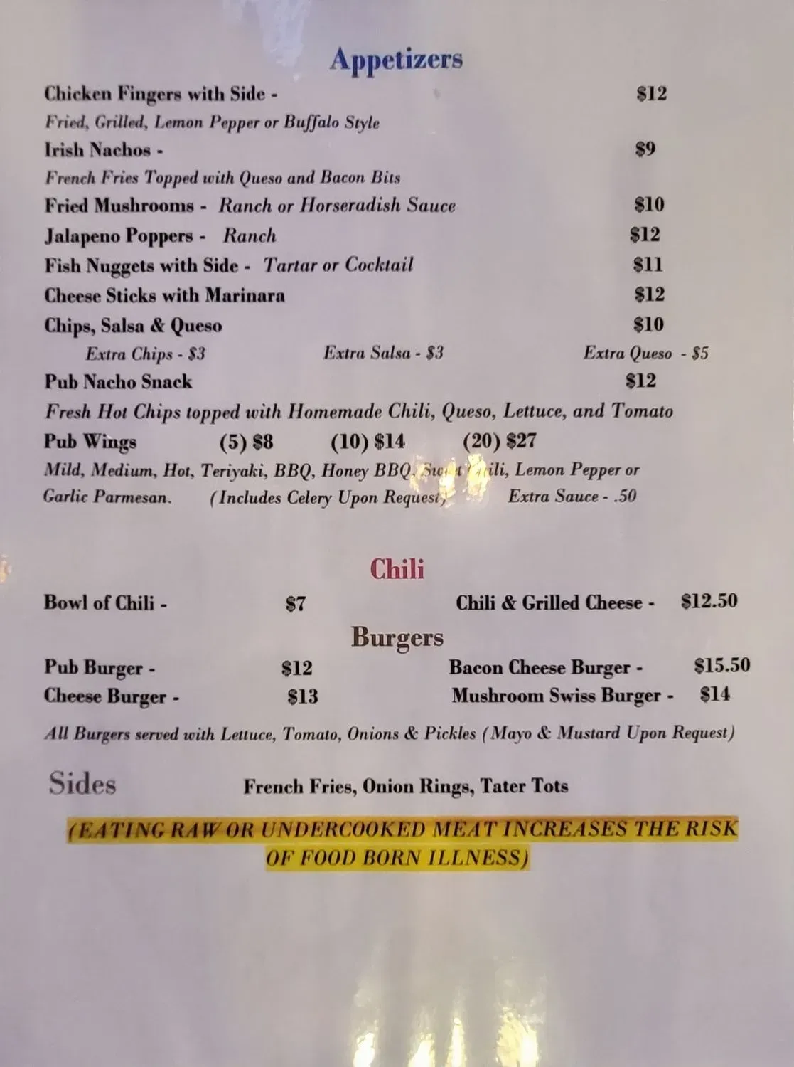 Menu 1