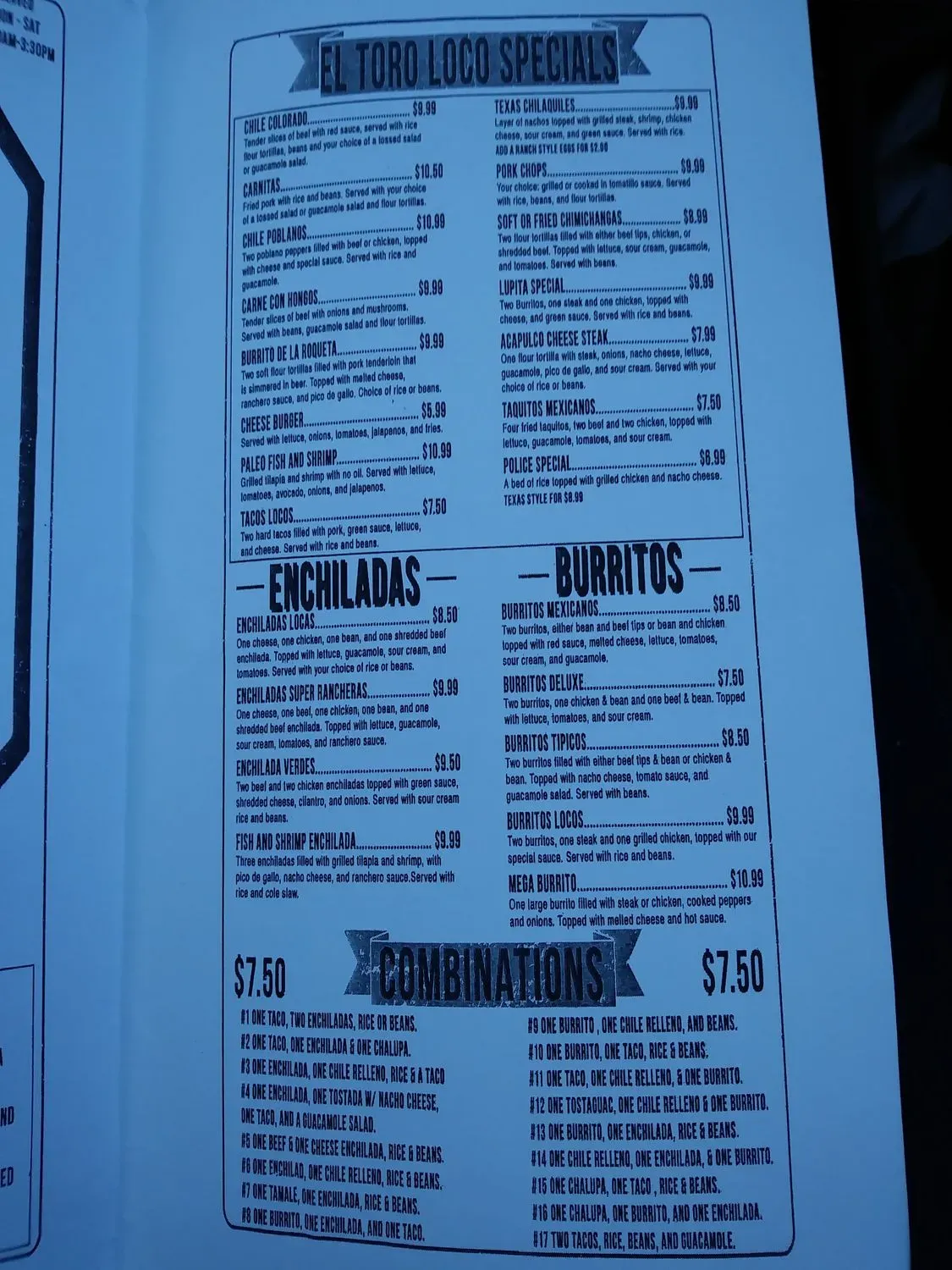 Menu 1