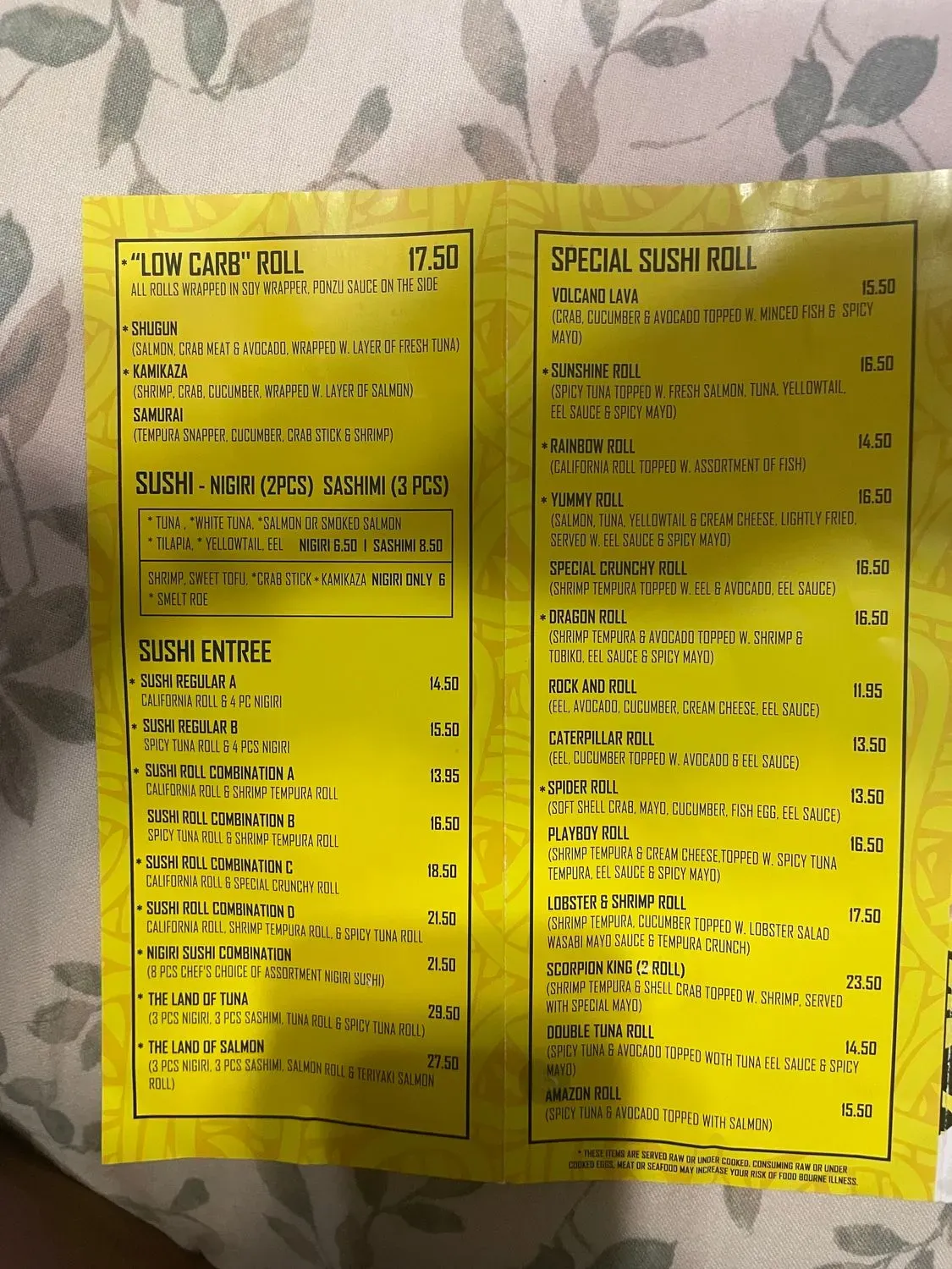 Menu 1