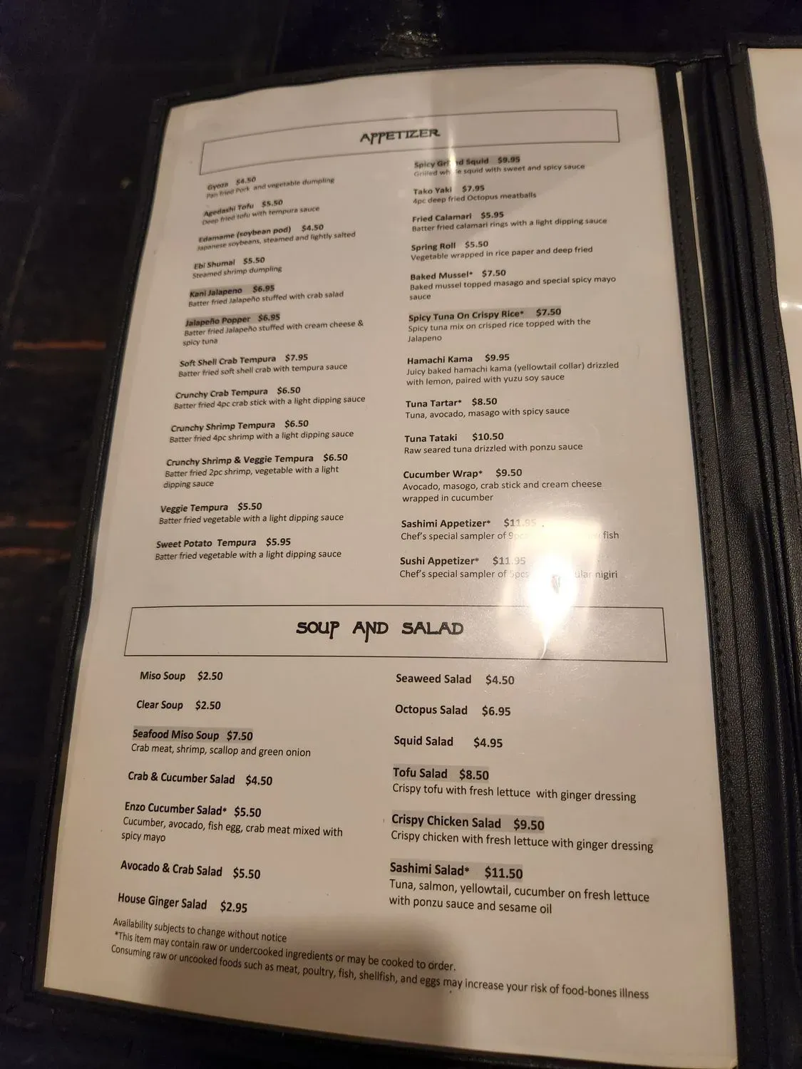 Menu 1