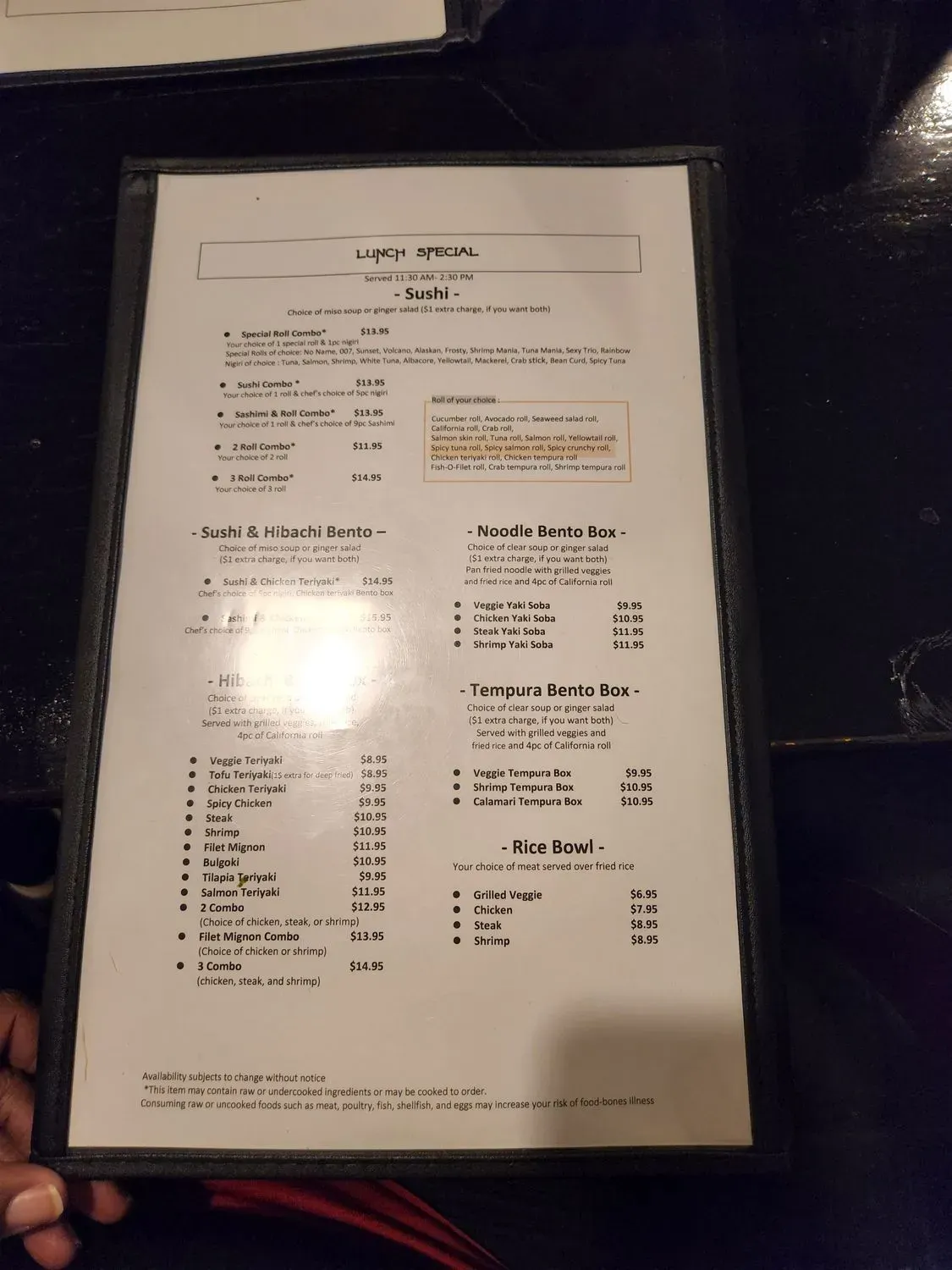 Menu 2