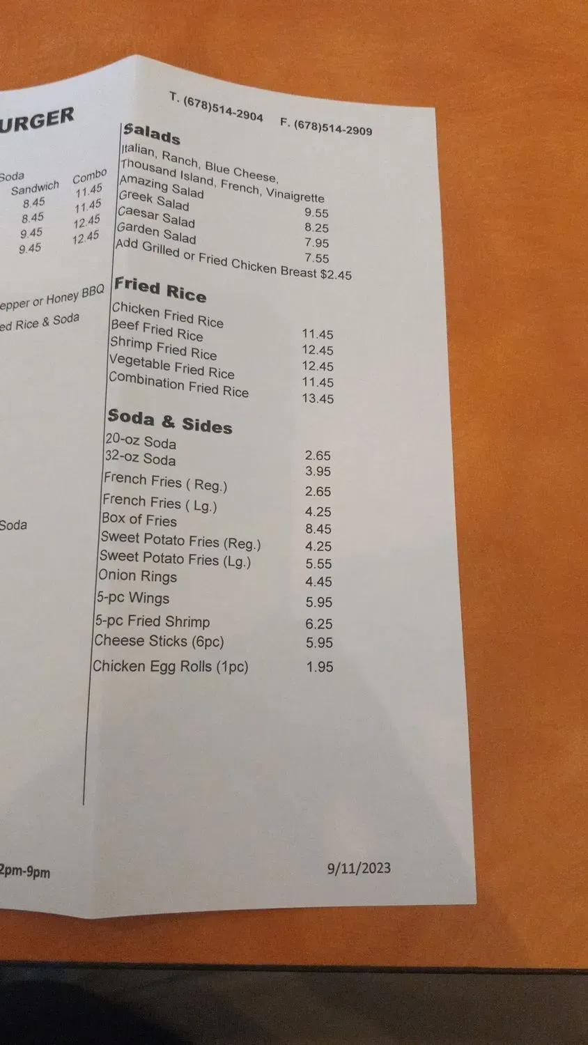 Menu 5