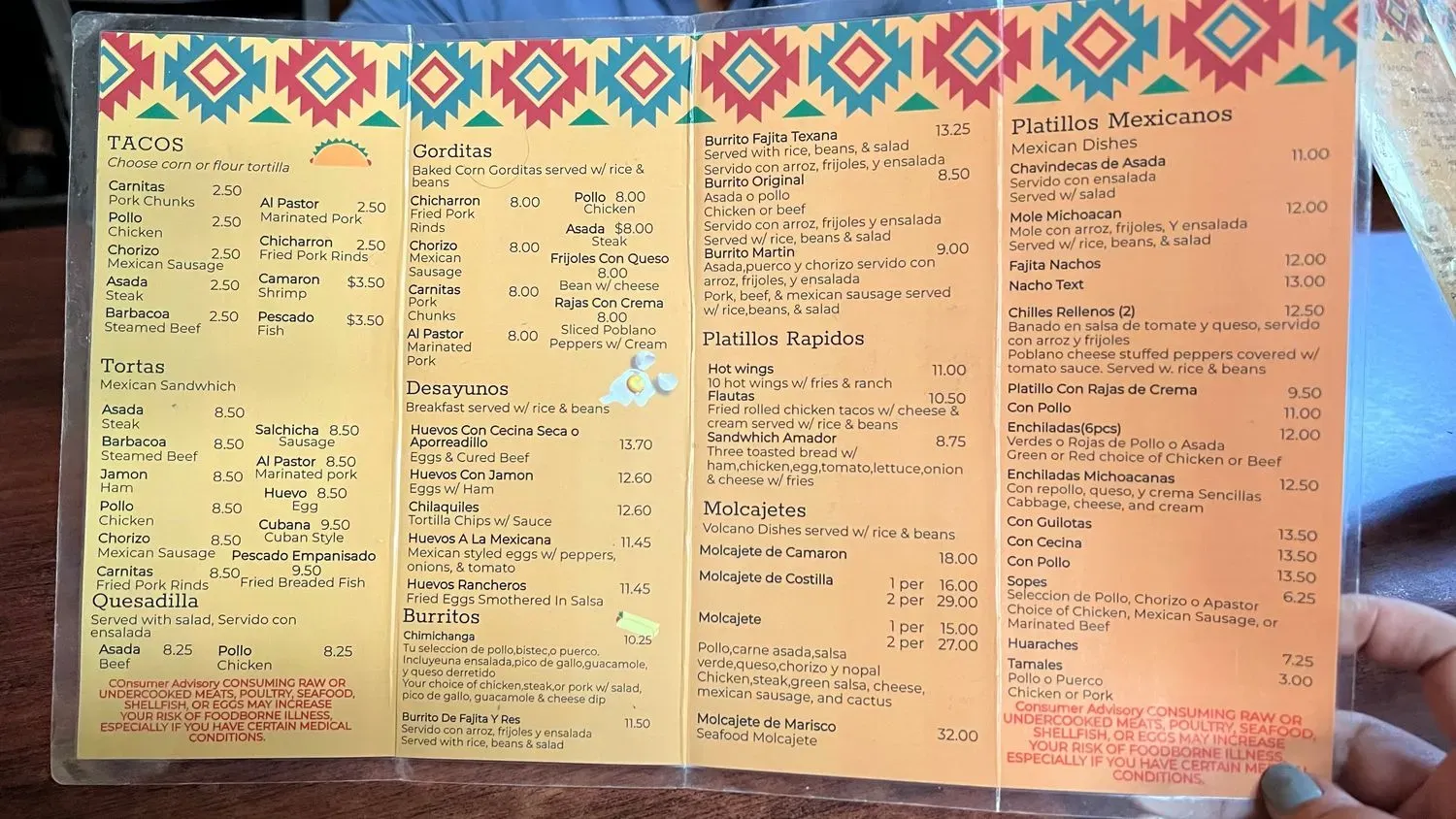 Menu 1