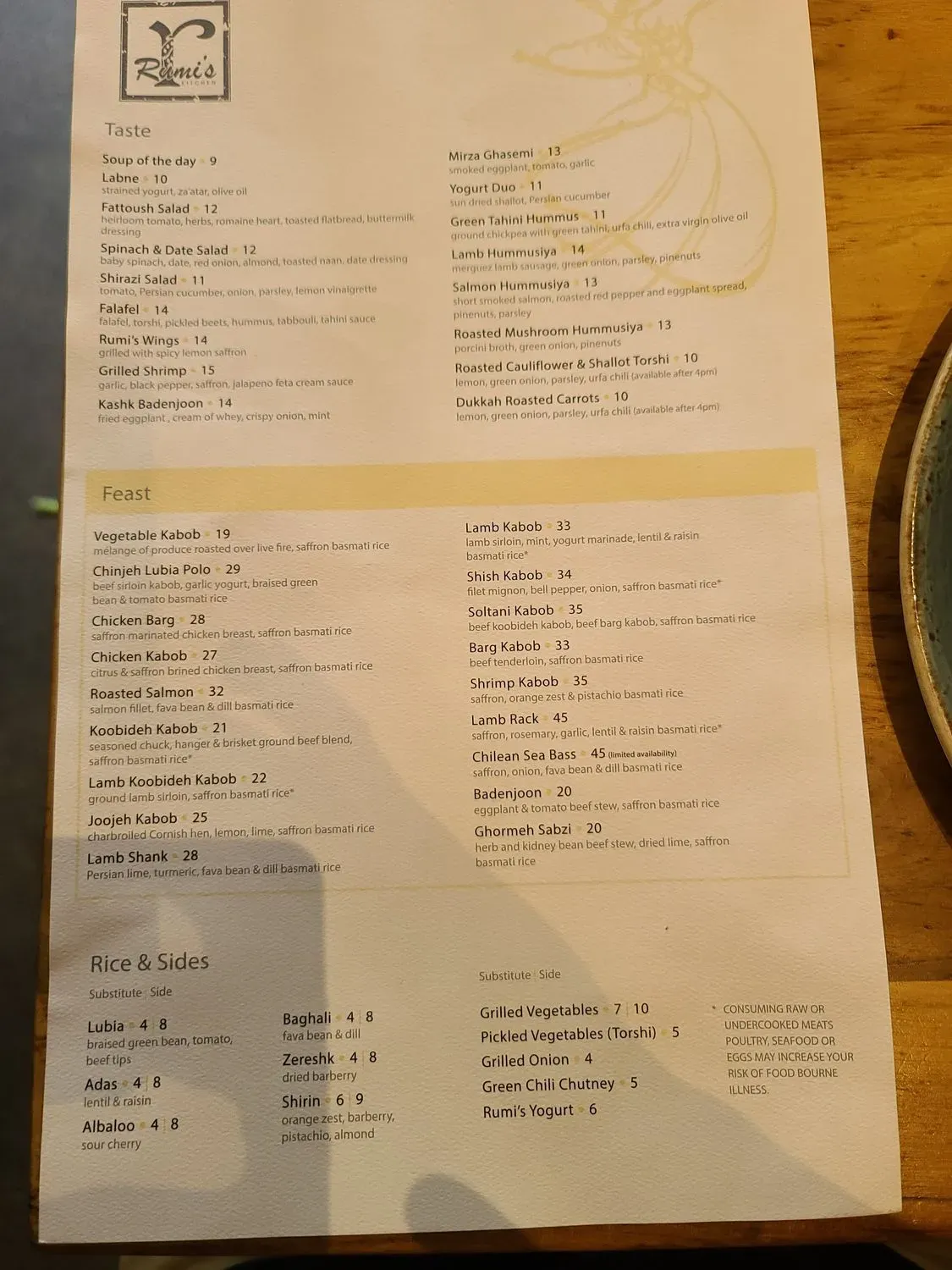 Menu 6