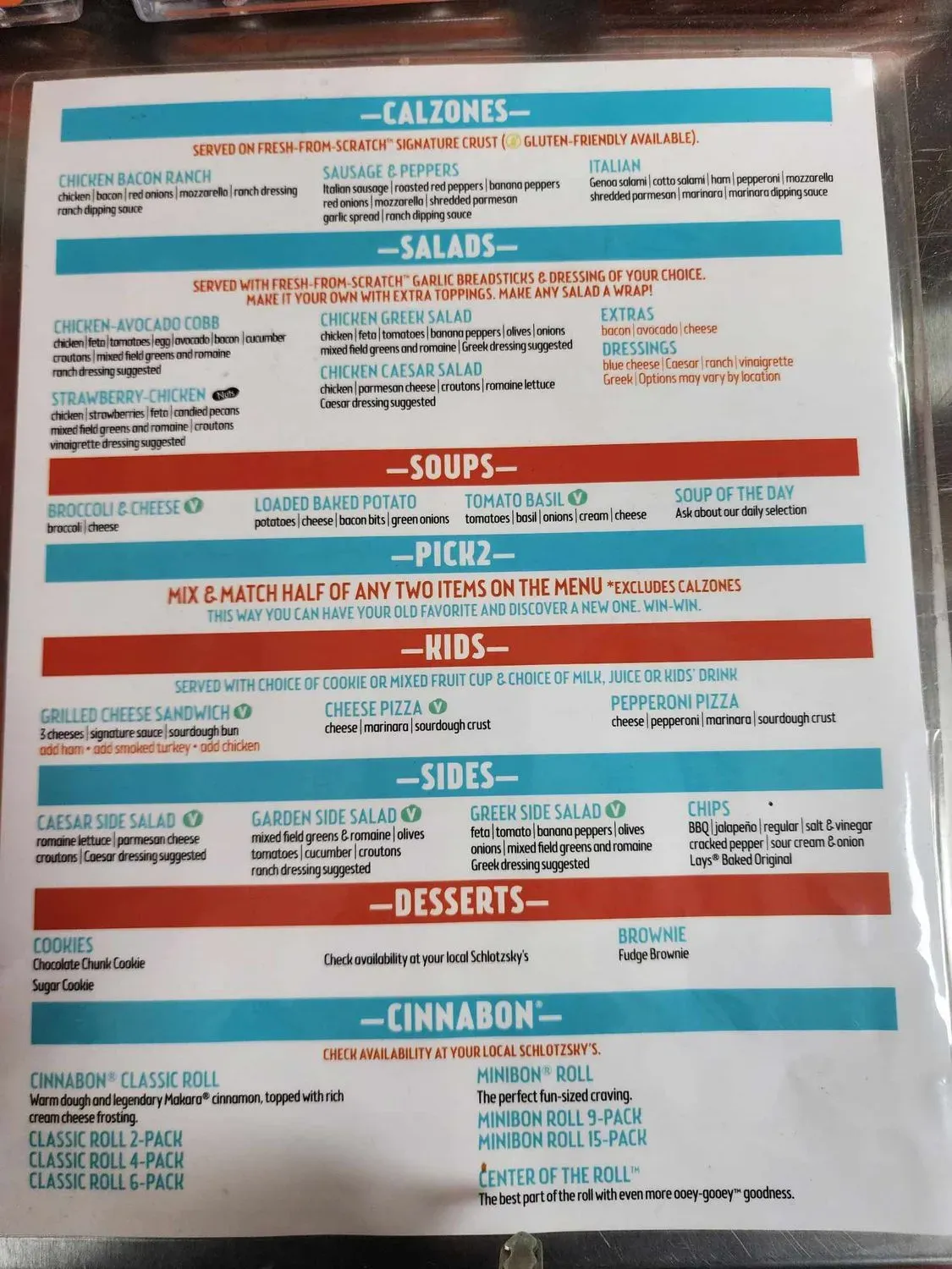 Menu 1