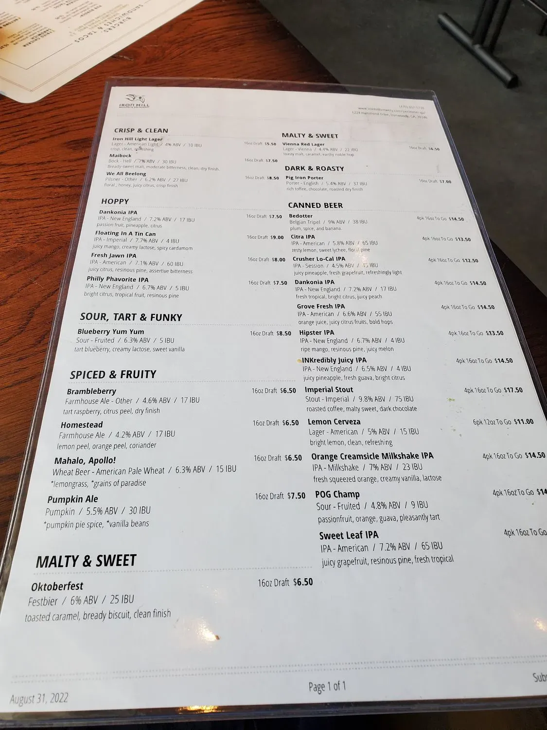 Menu 5