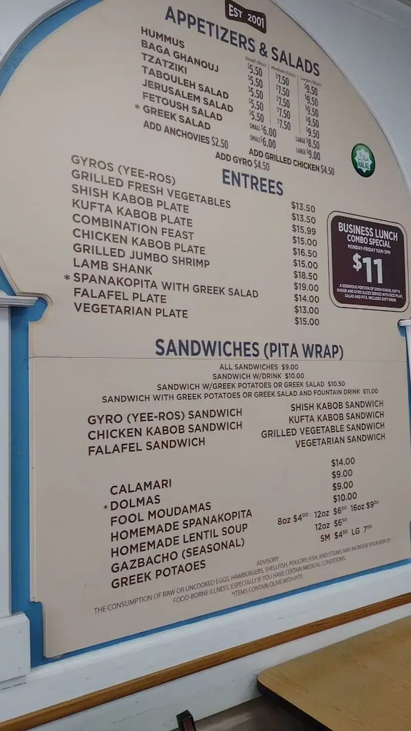 Menu 1