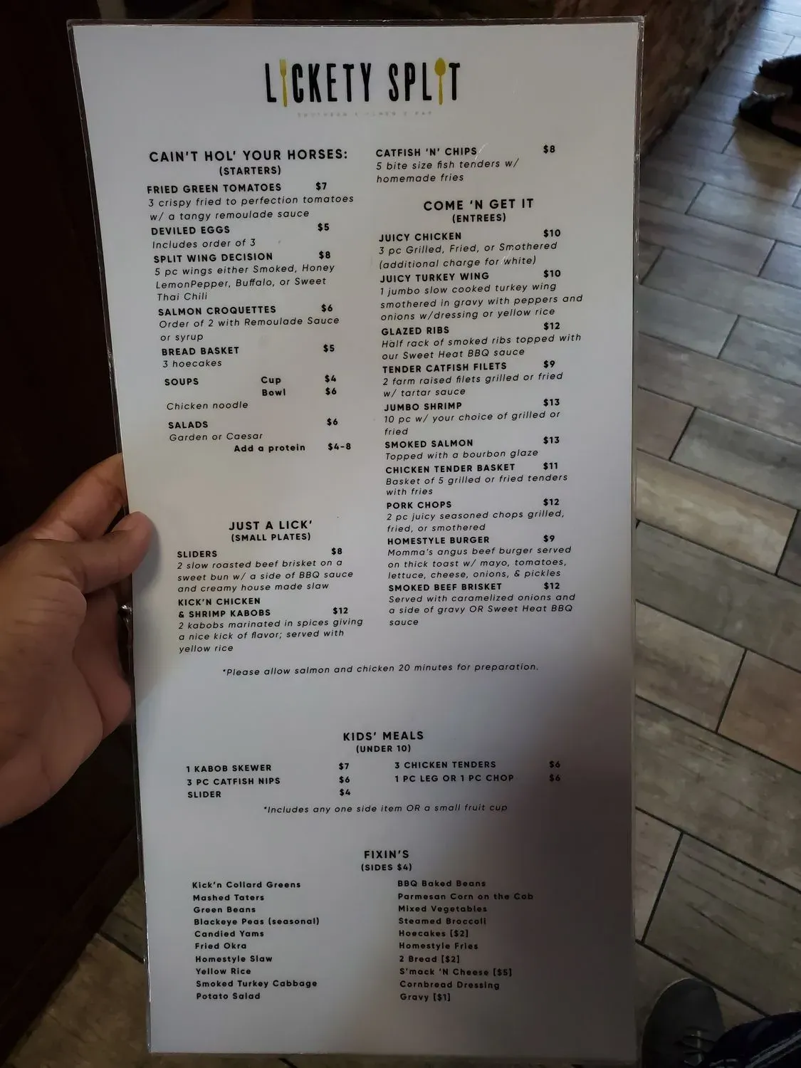 Menu 6