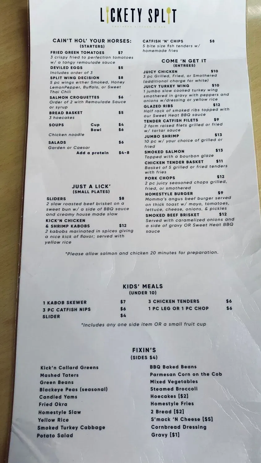 Menu 1