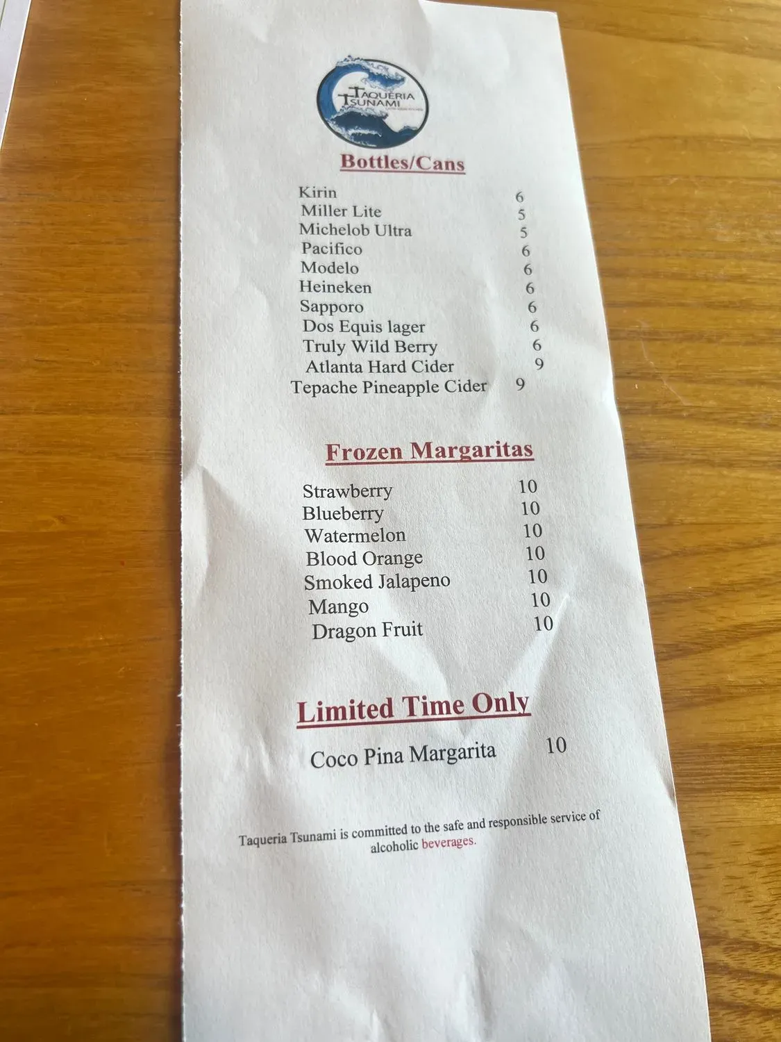 Menu 5