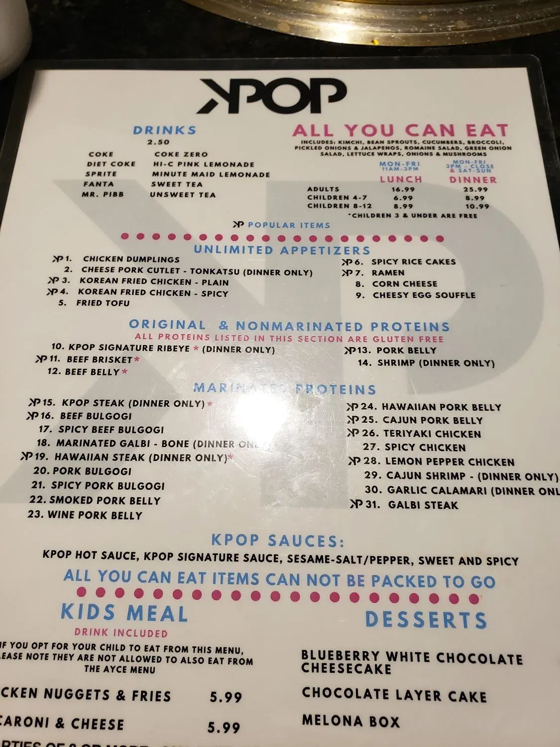 Menu 6