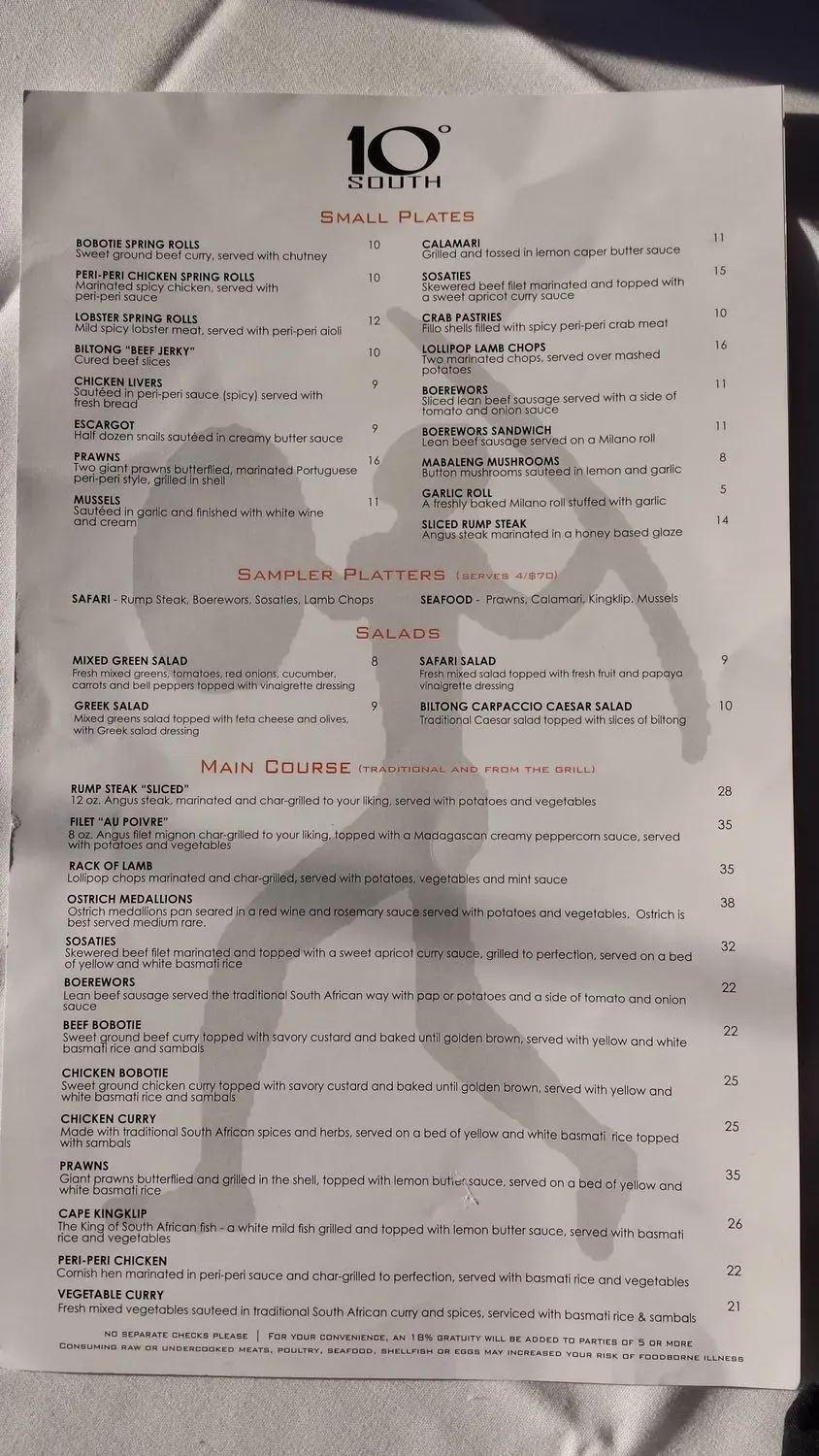 Menu 5