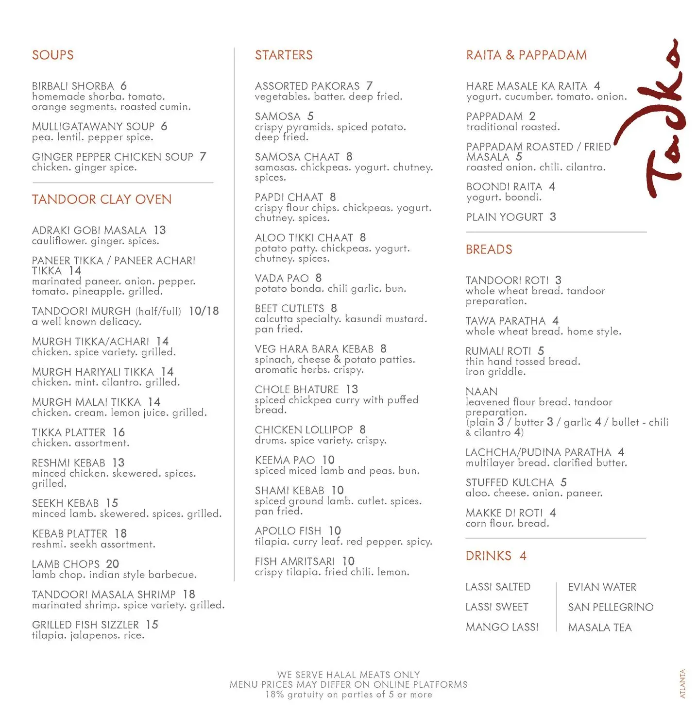 Menu 2