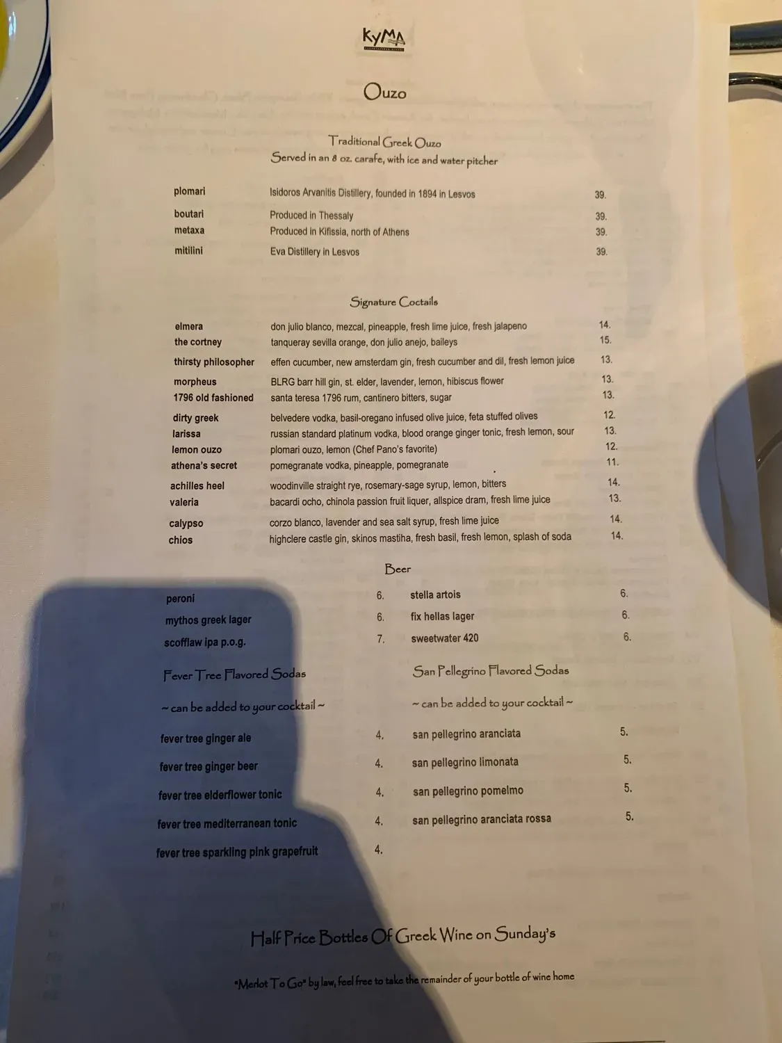 Menu 2