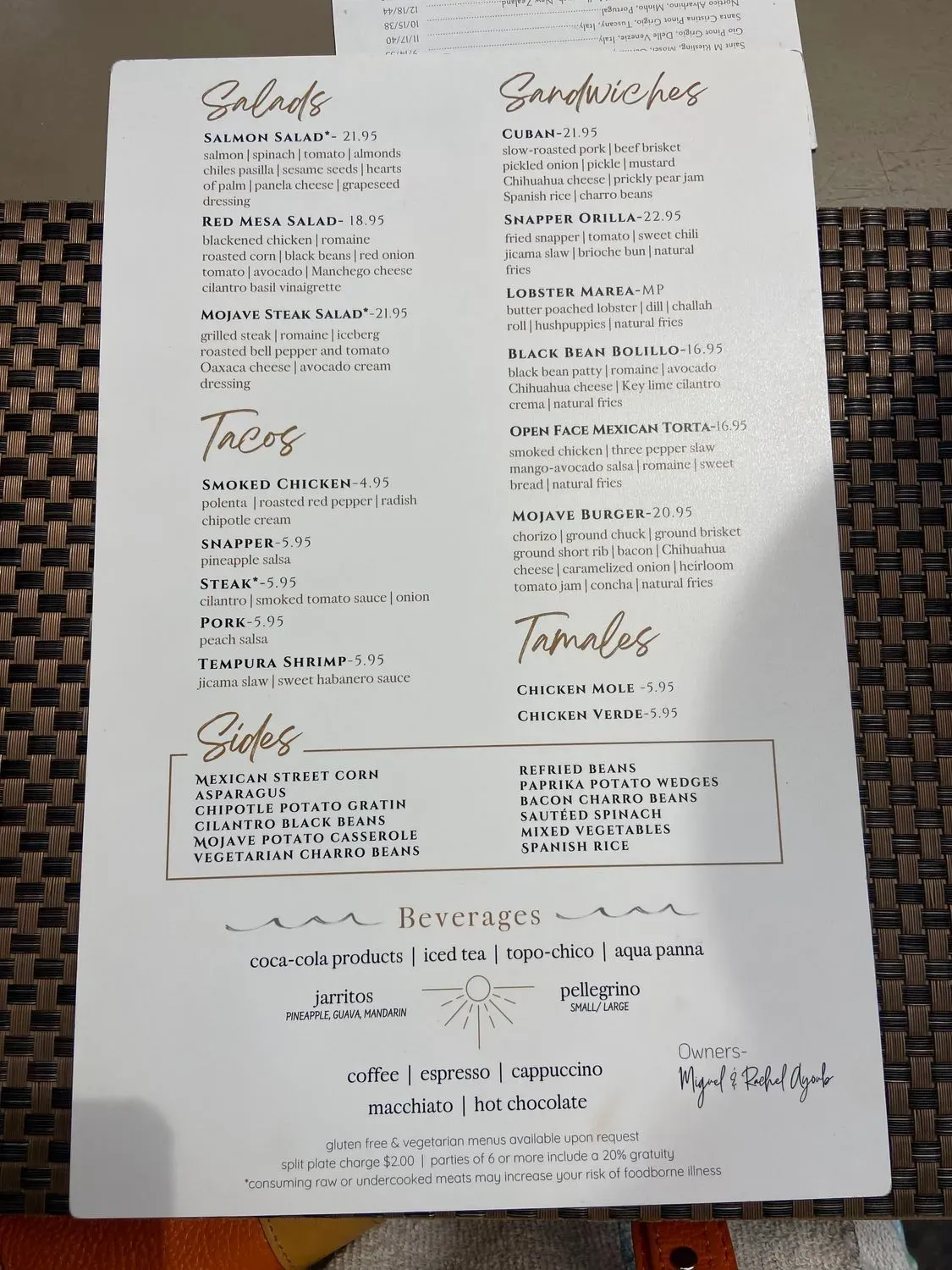 Menu 5