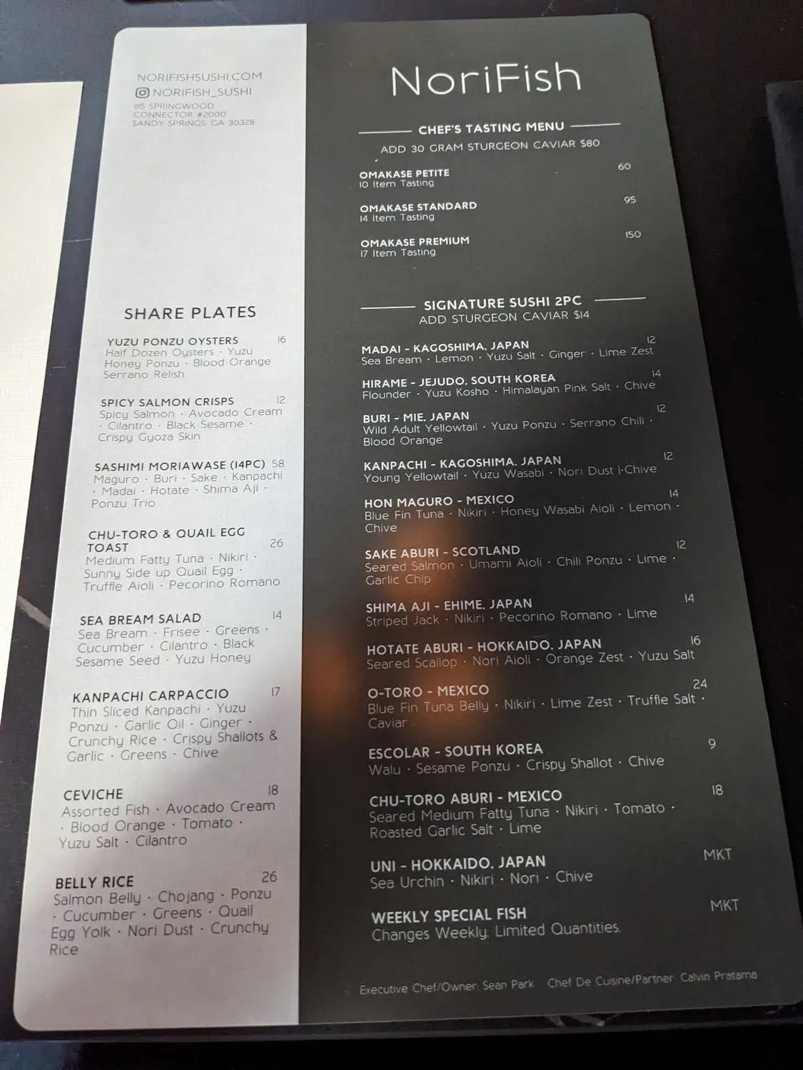 Menu 6