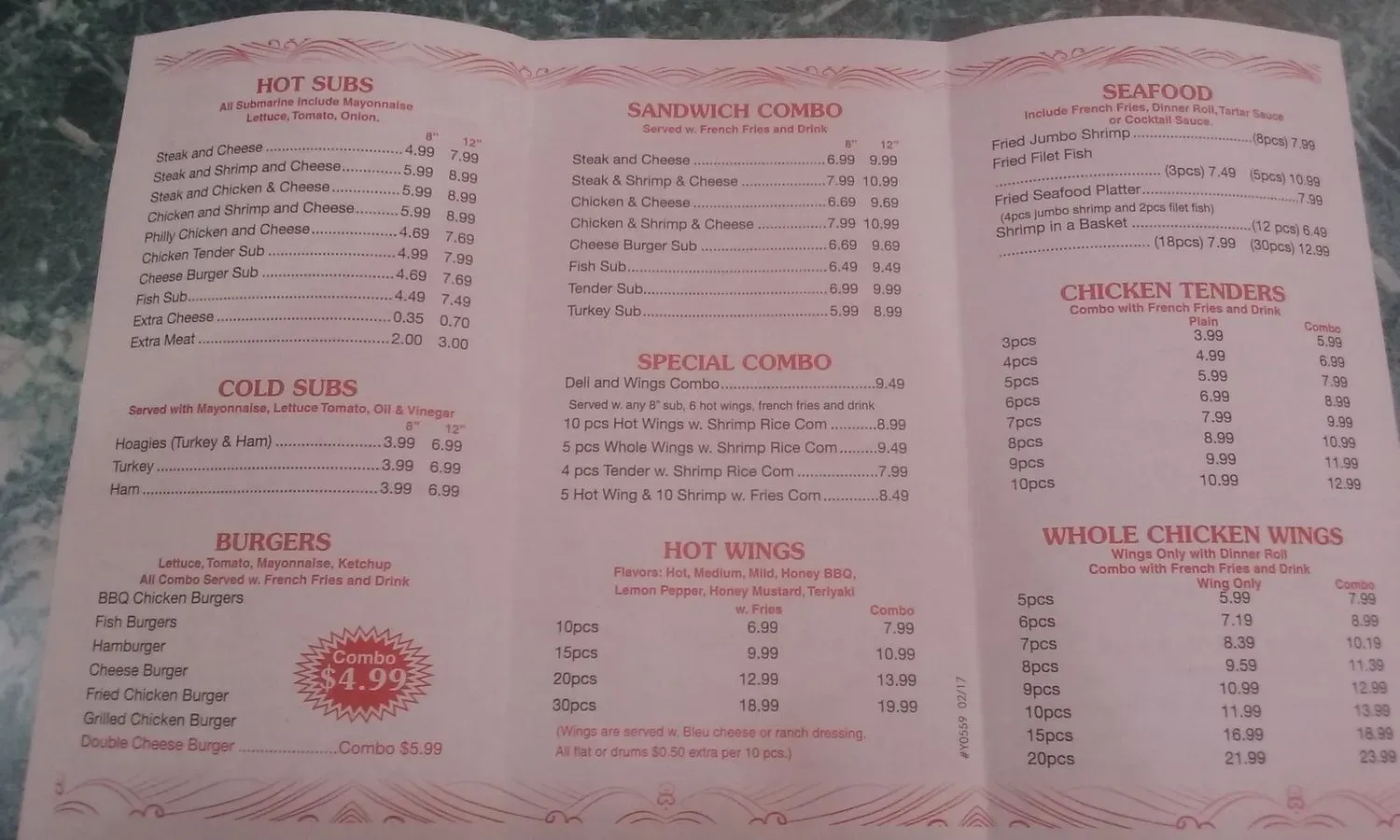 Menu 2