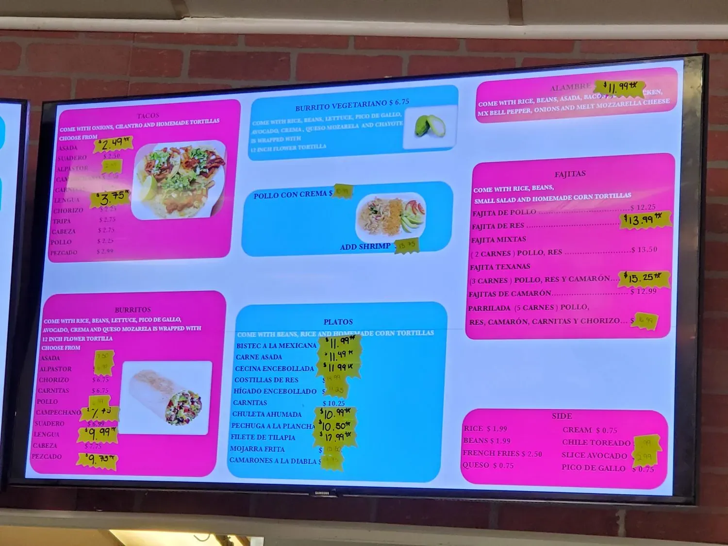 Rincon Latino Menu - Updated November 2025