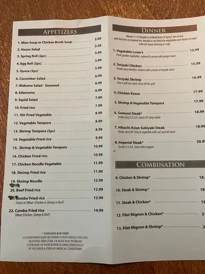 Menu 2