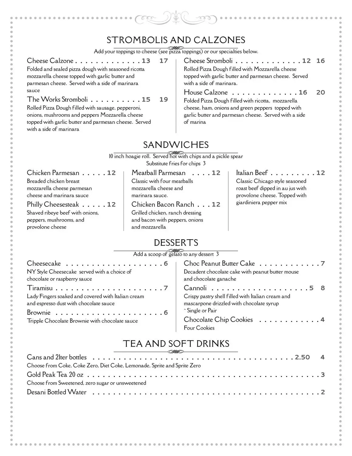 Menu 2