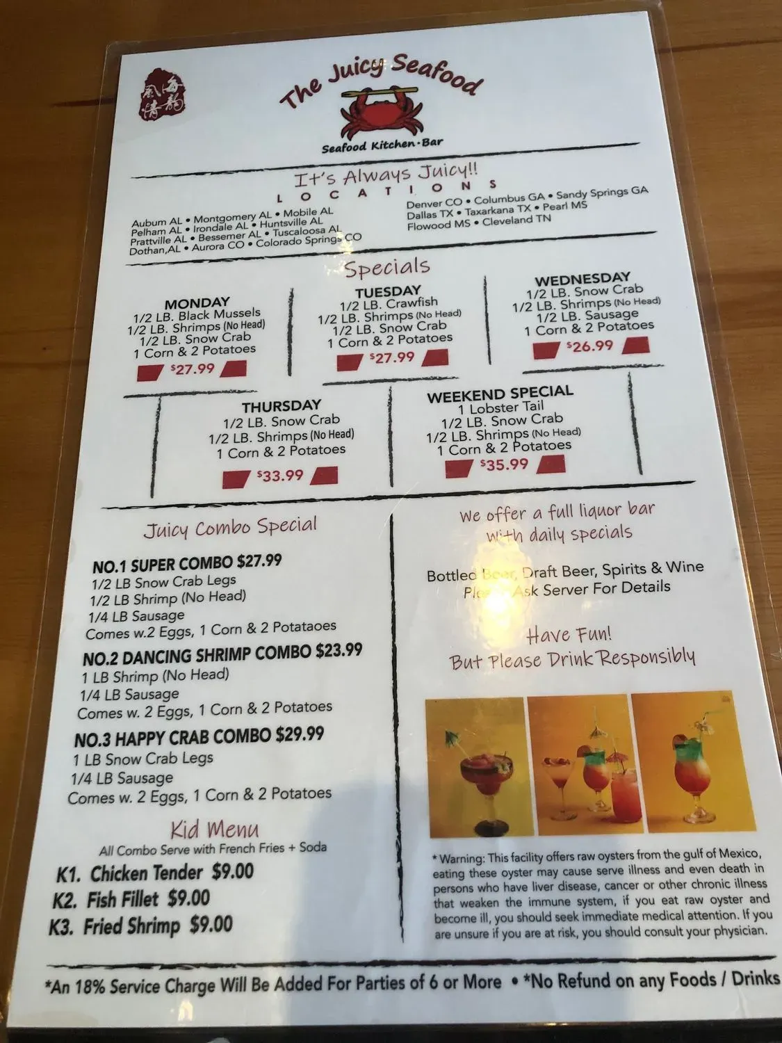 Menu 5