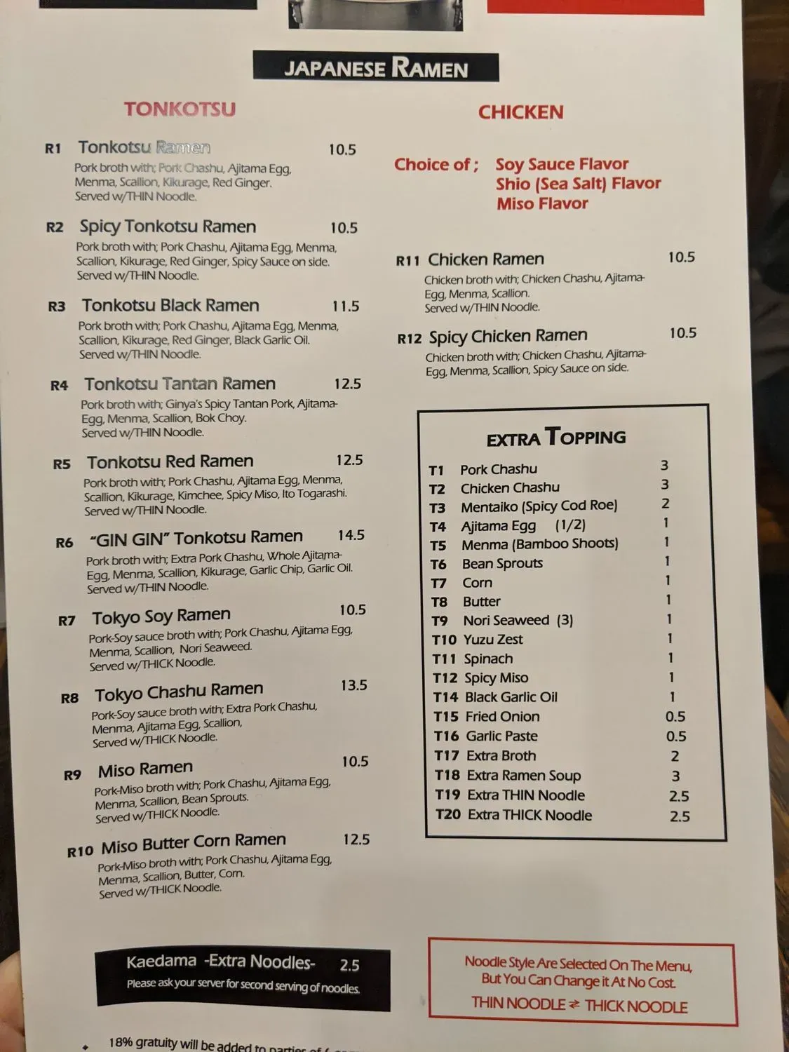 Menu 1