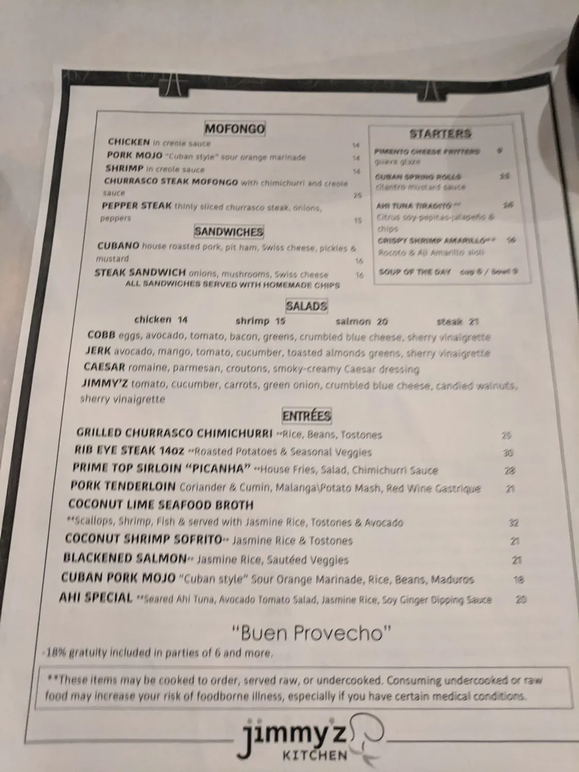 Menu 6