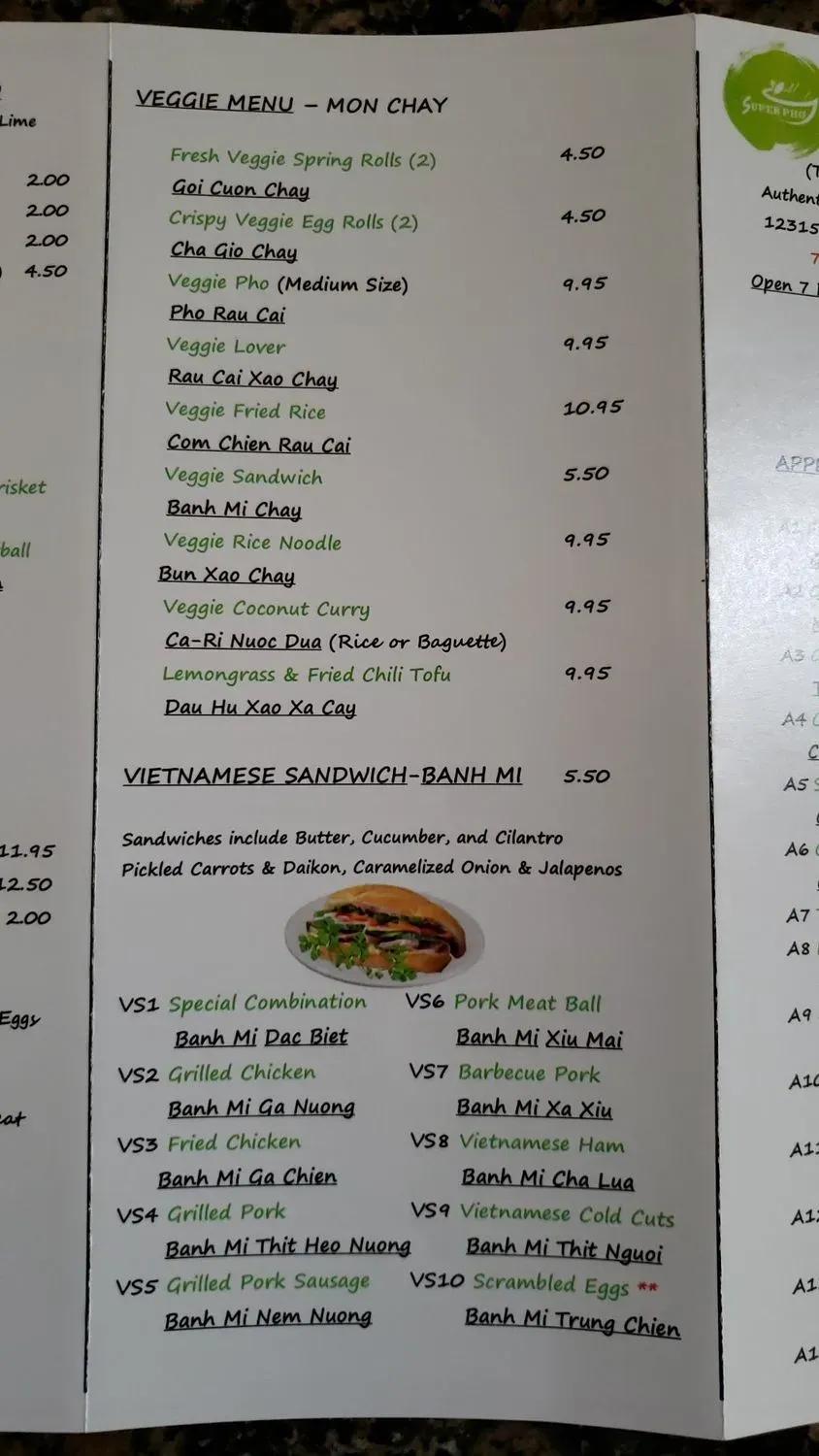 Menu 5