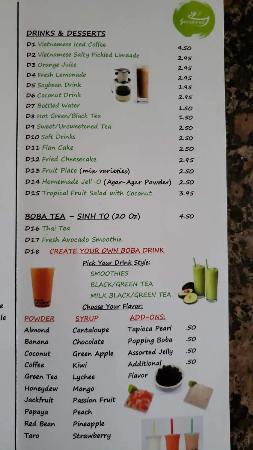 Menu 1