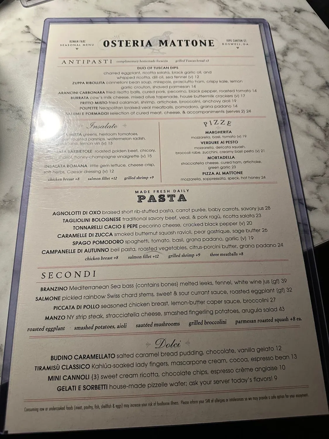 Menu 5