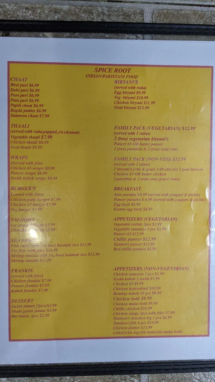 Menu 1