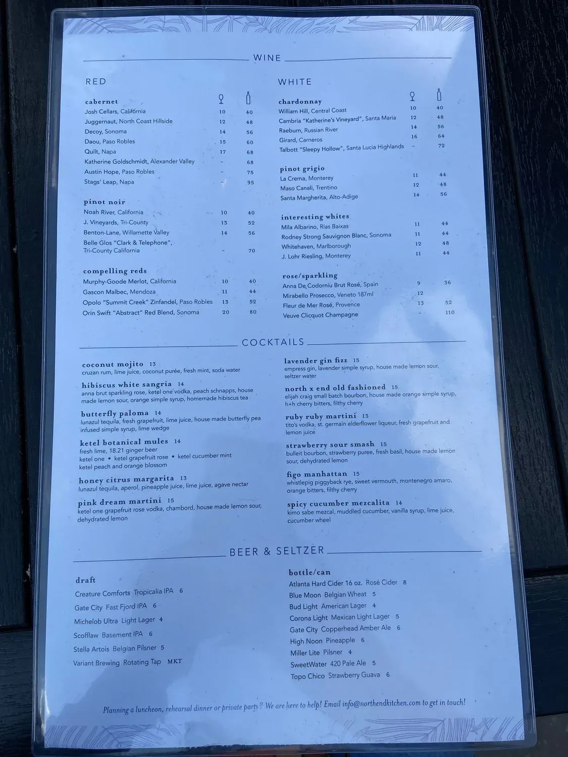 Menu 5