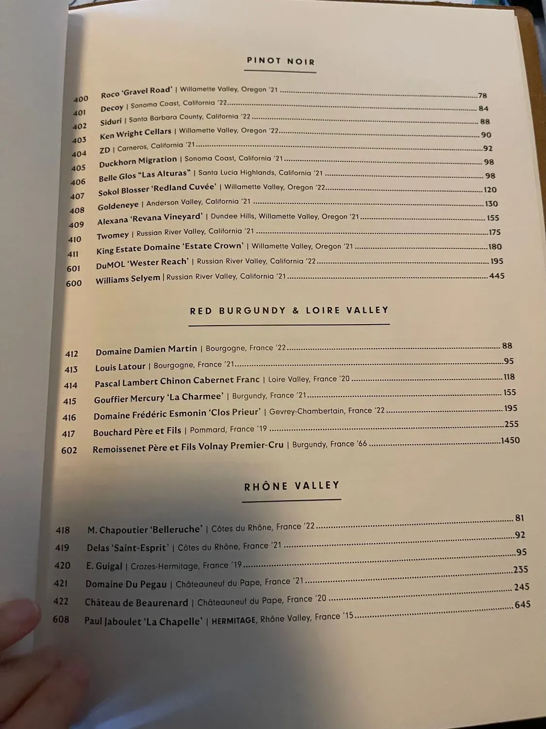 Menu 6