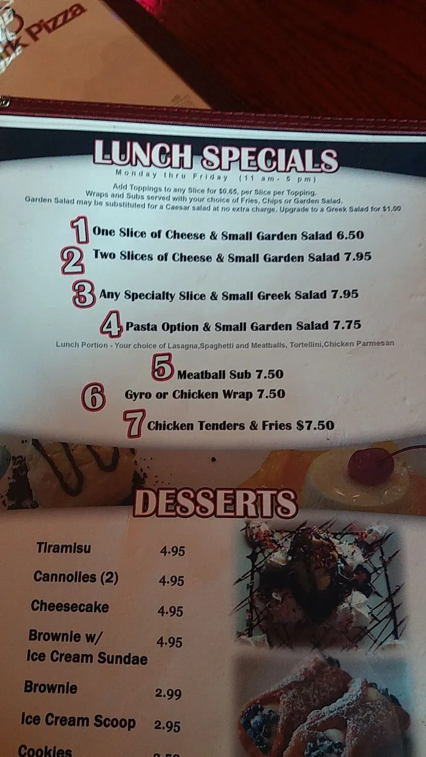 Menu 5