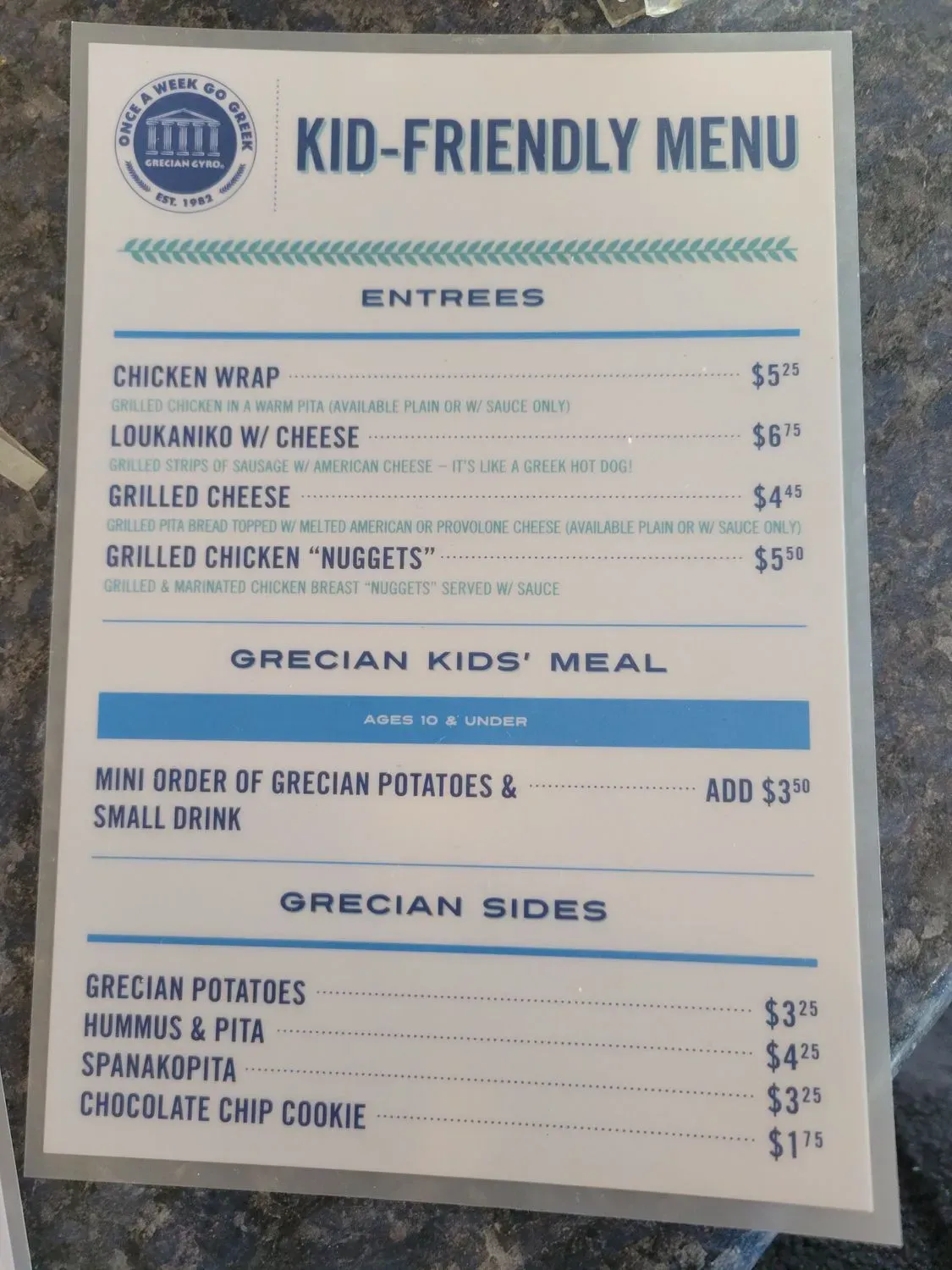 Menu 4