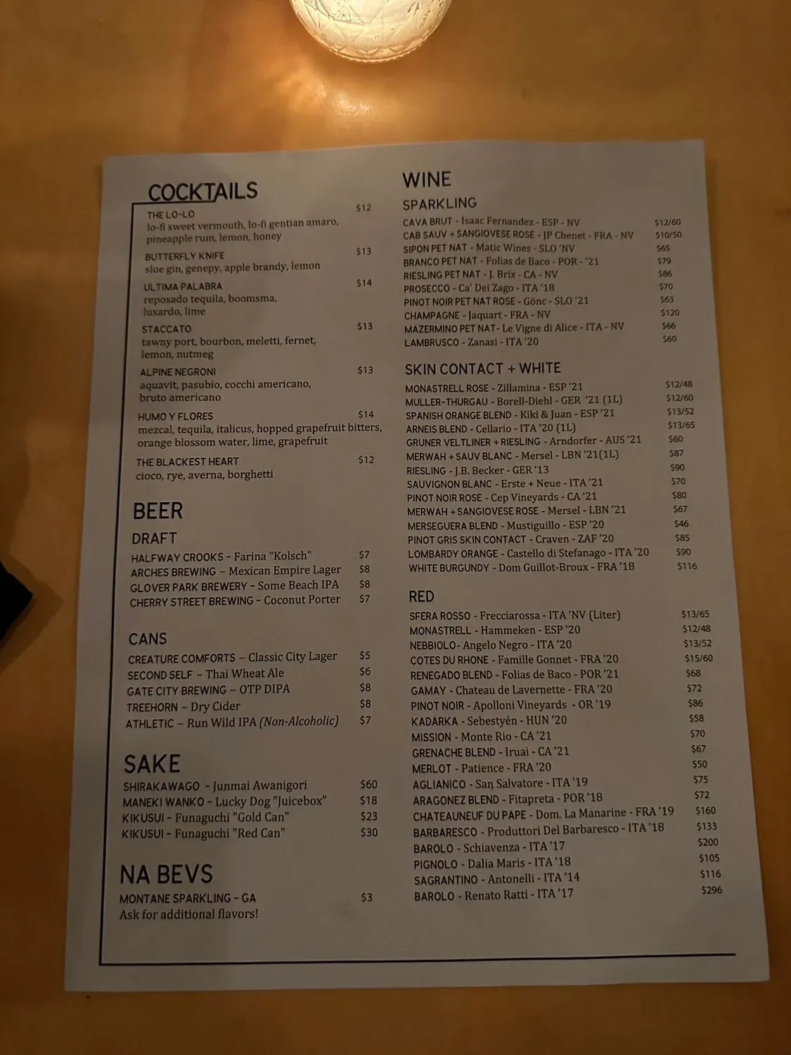 Menu 2