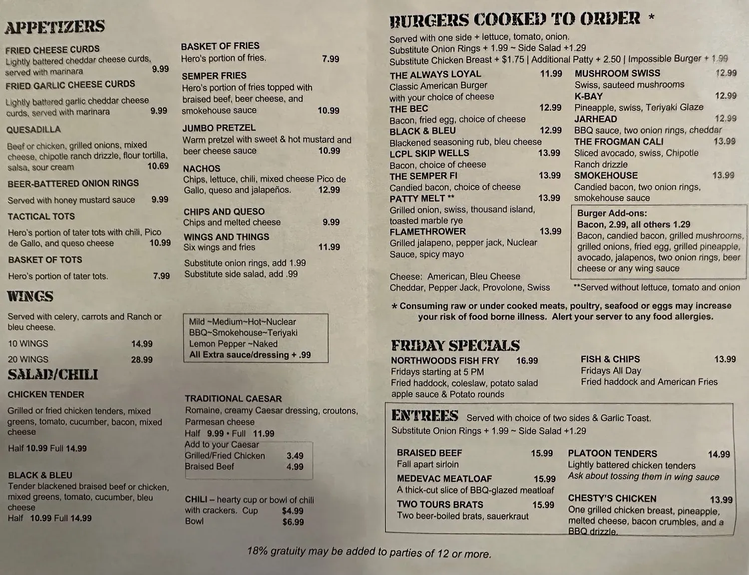 Menu 5