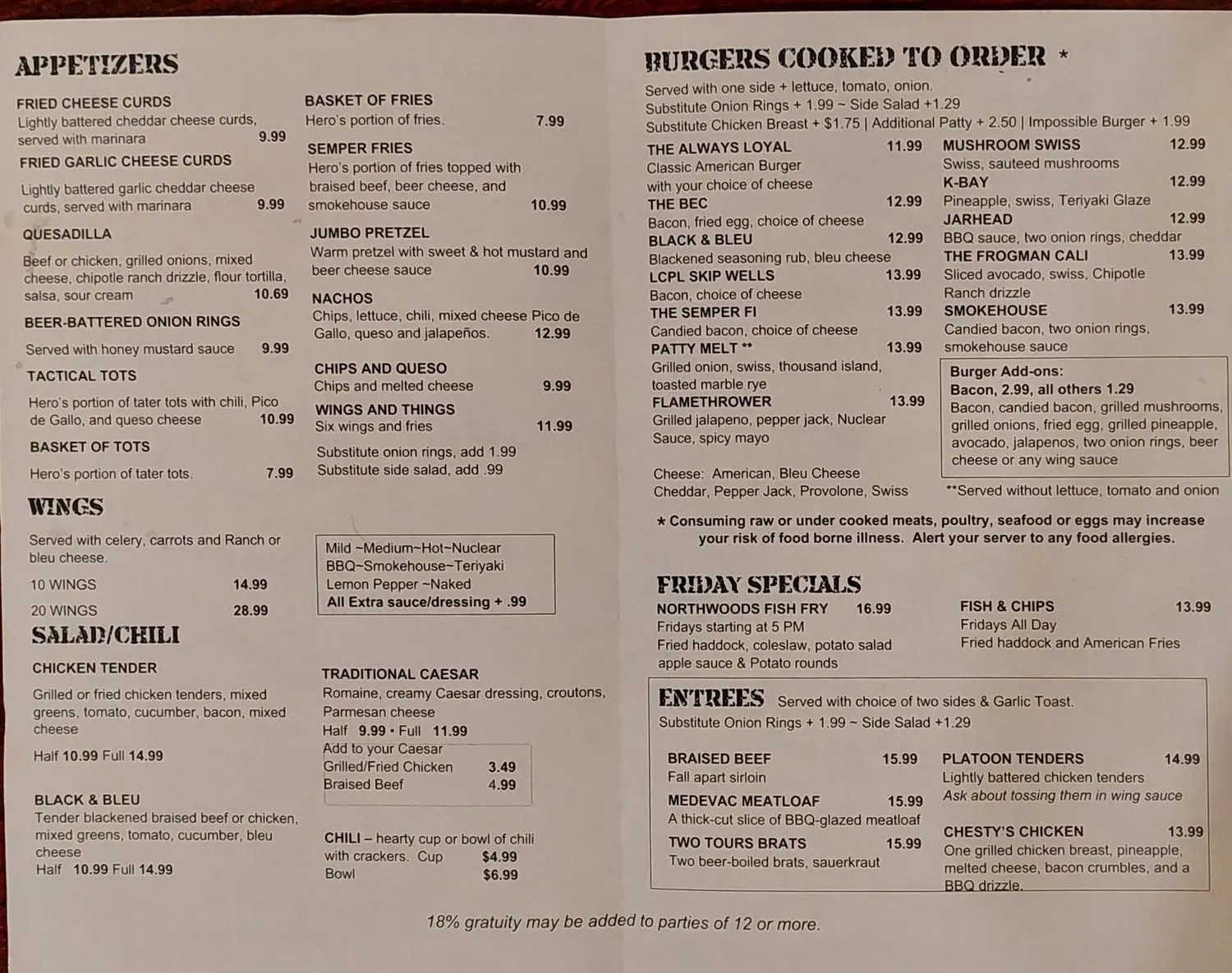 Menu 5