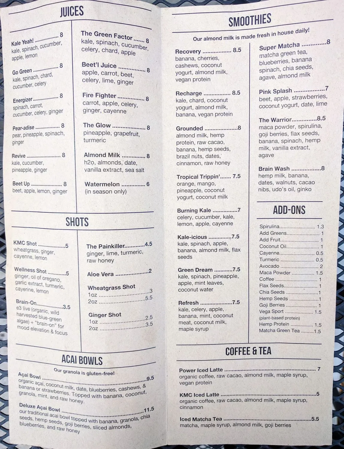 Menu 5