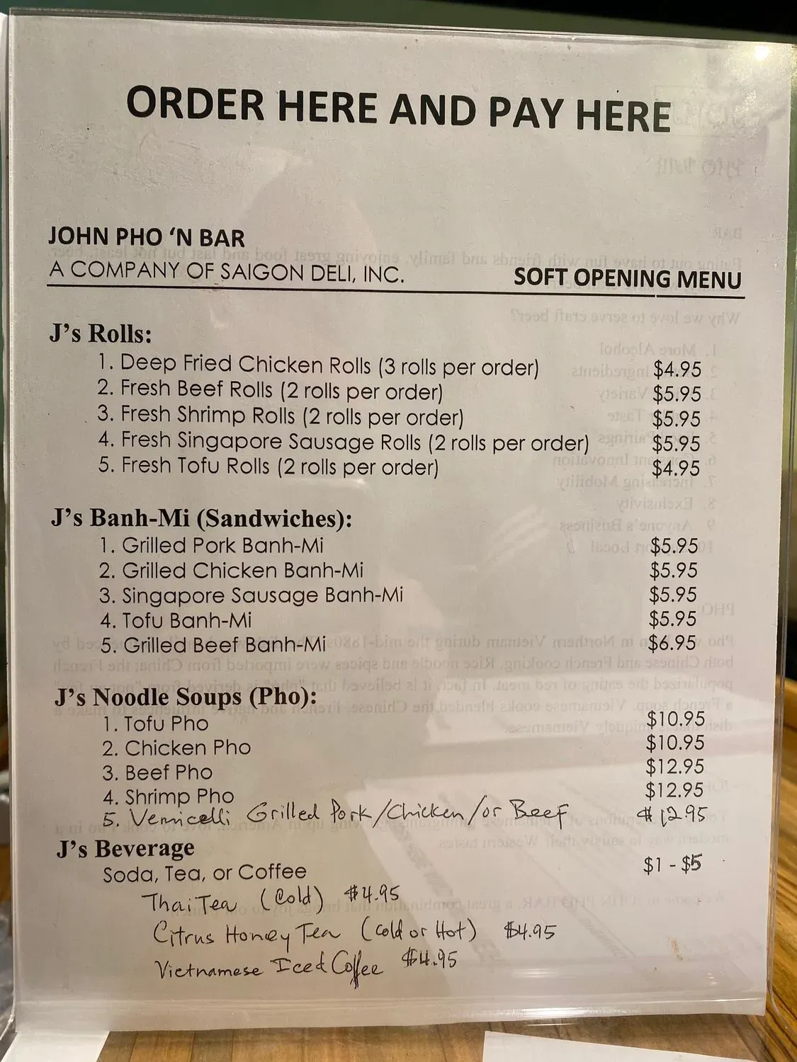 Menu 2