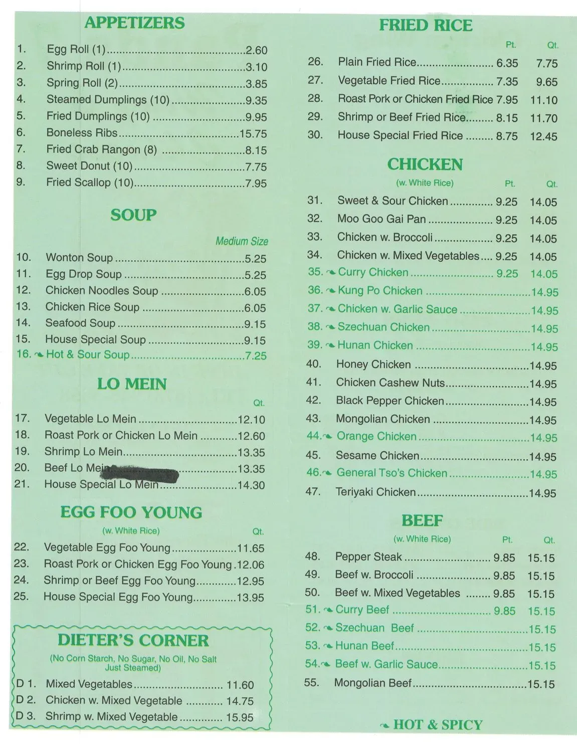 Menu 1